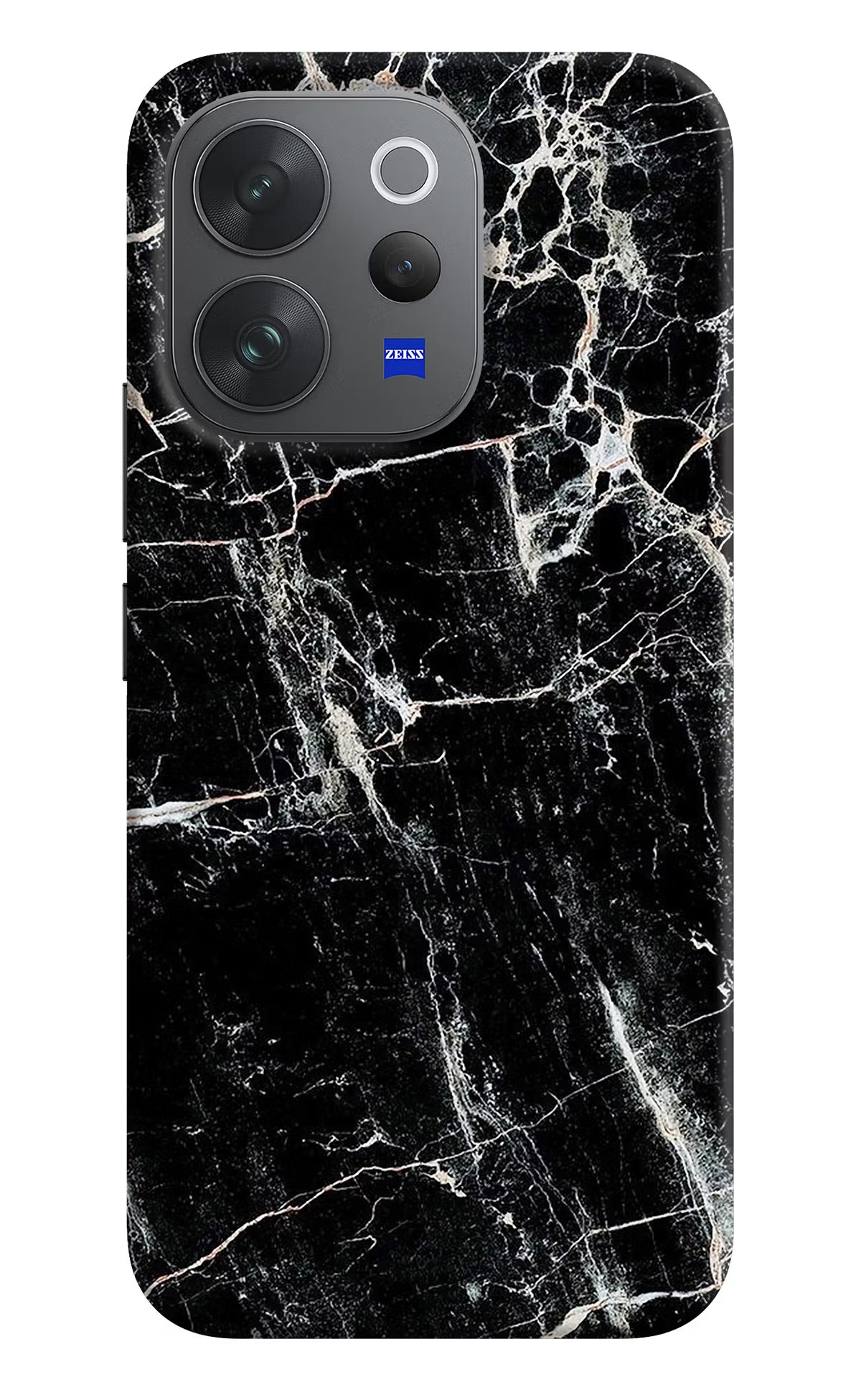 Black Marble Texture Vivo V70 Elite 5G Back Cover - Black Marble Texture Vivo V70 Elite 5G Hard Case Back Cover by Casekaro Black Marble Texture Vivo V70 Elite 5G Hard Case Back Cover by Casekaro