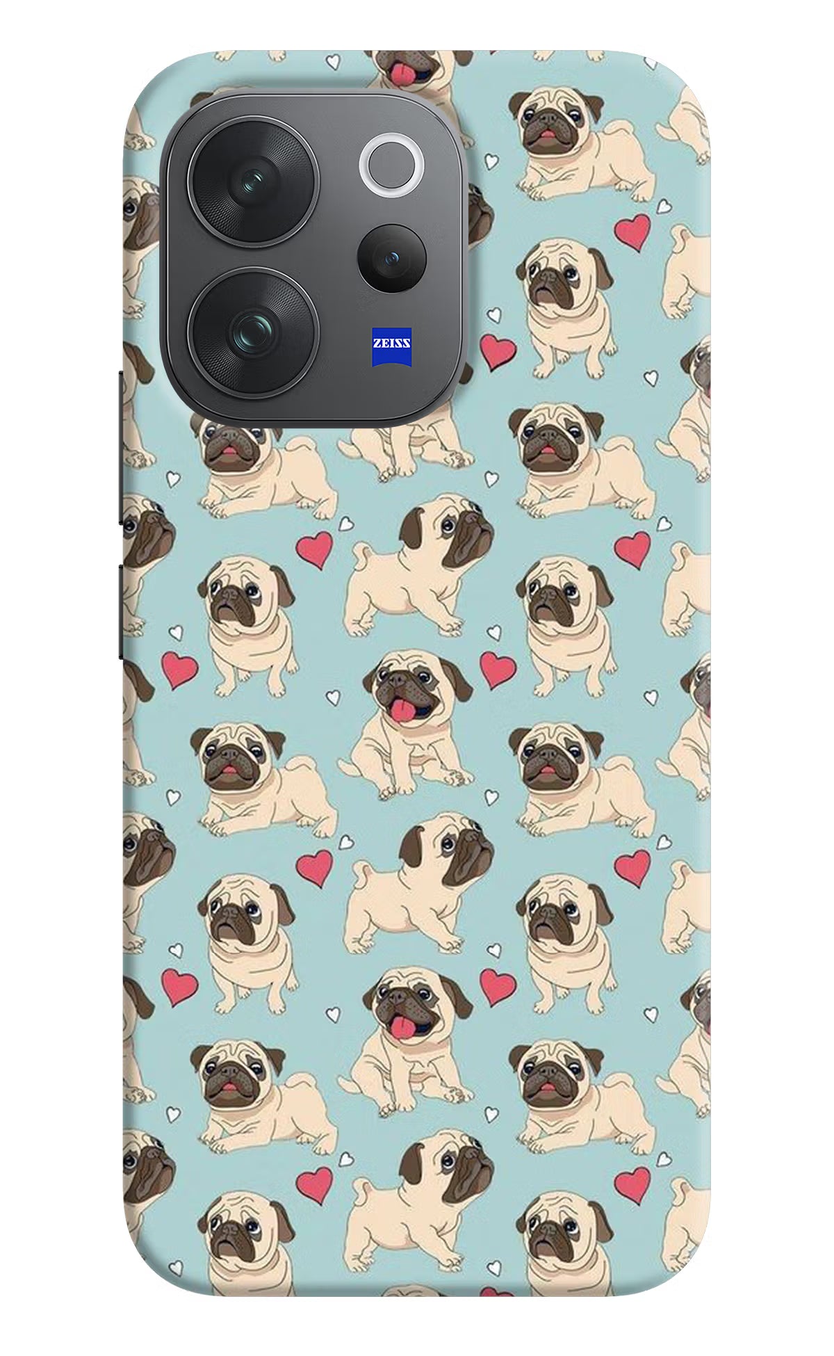 Pug Dog Vivo V70 Elite 5G Back Cover - Pug Dog Vivo V70 Elite 5G Hard Case Back Cover by Casekaro Pug Dog Vivo V70 Elite 5G Hard Case Back Cover by Casekaro