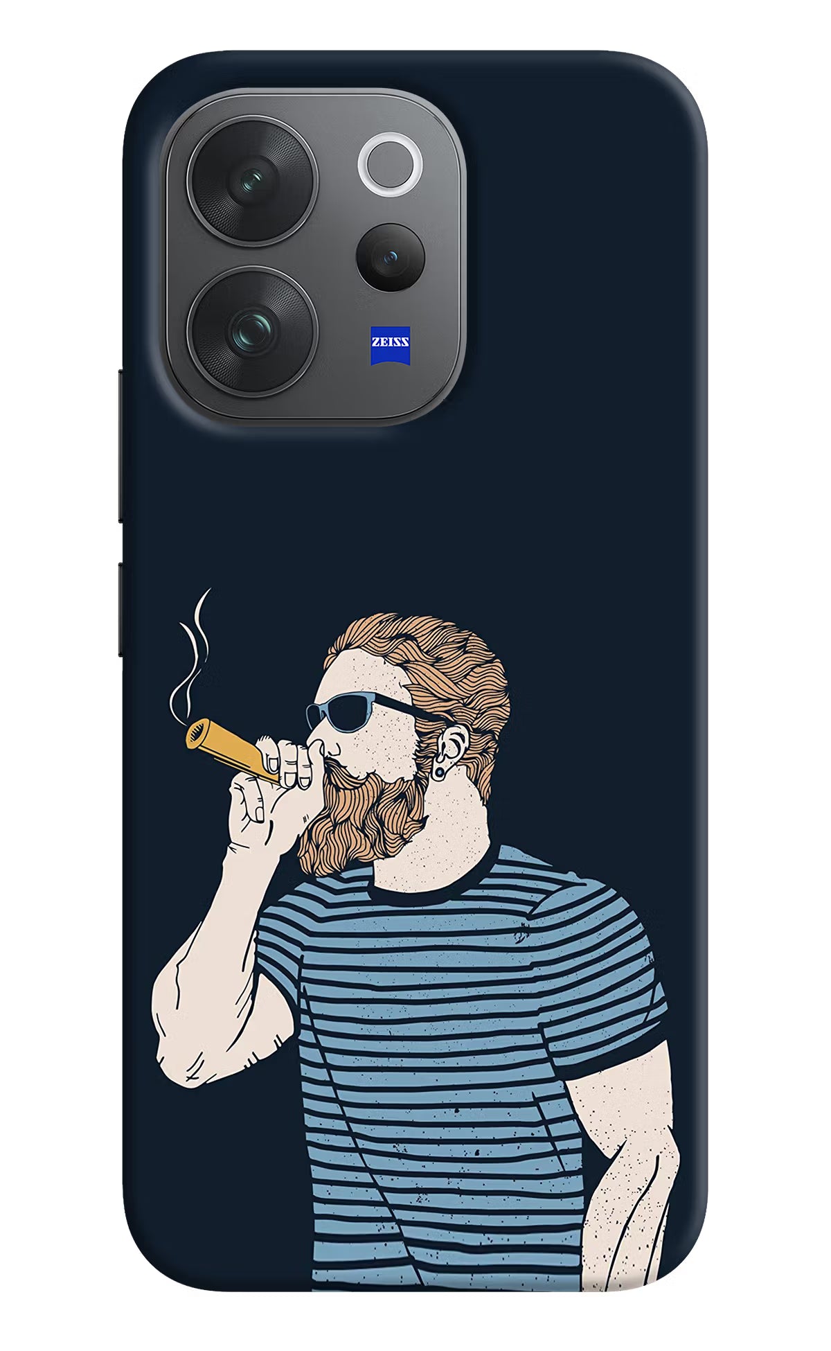 Smoking Vivo V70 Elite 5G Back Cover - Smoking Vivo V70 Elite 5G Hard Case Back Cover by Casekaro Smoking Vivo V70 Elite 5G Hard Case Back Cover by Casekaro