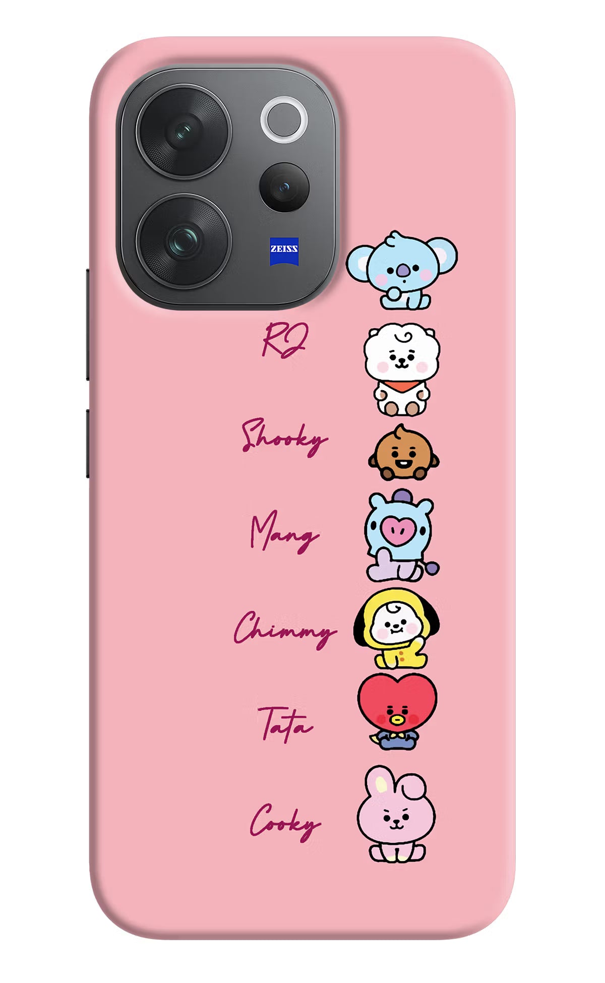 BTS names Vivo V70 Elite 5G Back Cover - BTS names Vivo V70 Elite 5G Hard Case Back Cover by Casekaro BTS names Vivo V70 Elite 5G Hard Case Back Cover by Casekaro