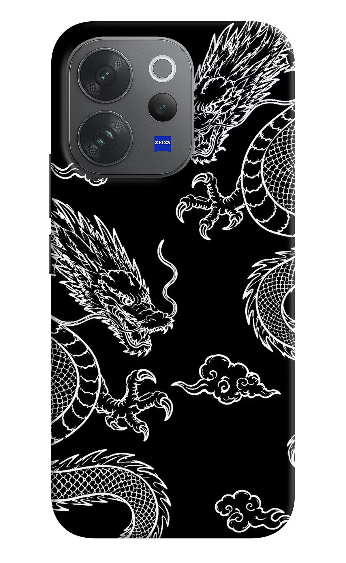 Twin Dragons Vivo V70 Elite 5G Back Cover - Twin Dragons Vivo V70 Elite 5G Hard Case Back Cover by Casekaro Twin Dragons Vivo V70 Elite 5G Hard Case Back Cover by Casekaro