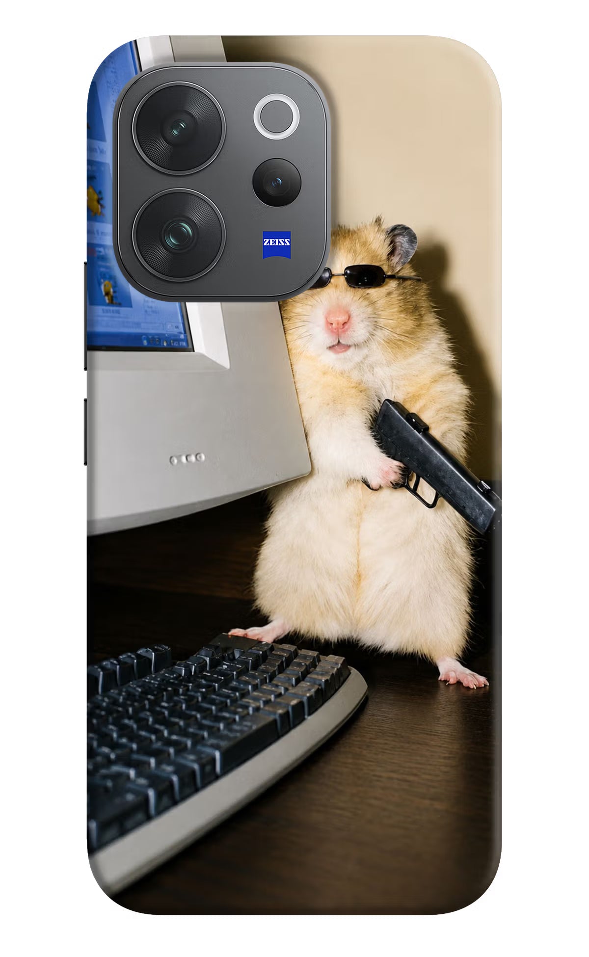 Hacker Hamster Vivo V70 Elite 5G Back Cover - Hacker Hamster Vivo V70 Elite 5G Back Cover Hacker Hamster Vivo V70 Elite 5G Back Cover