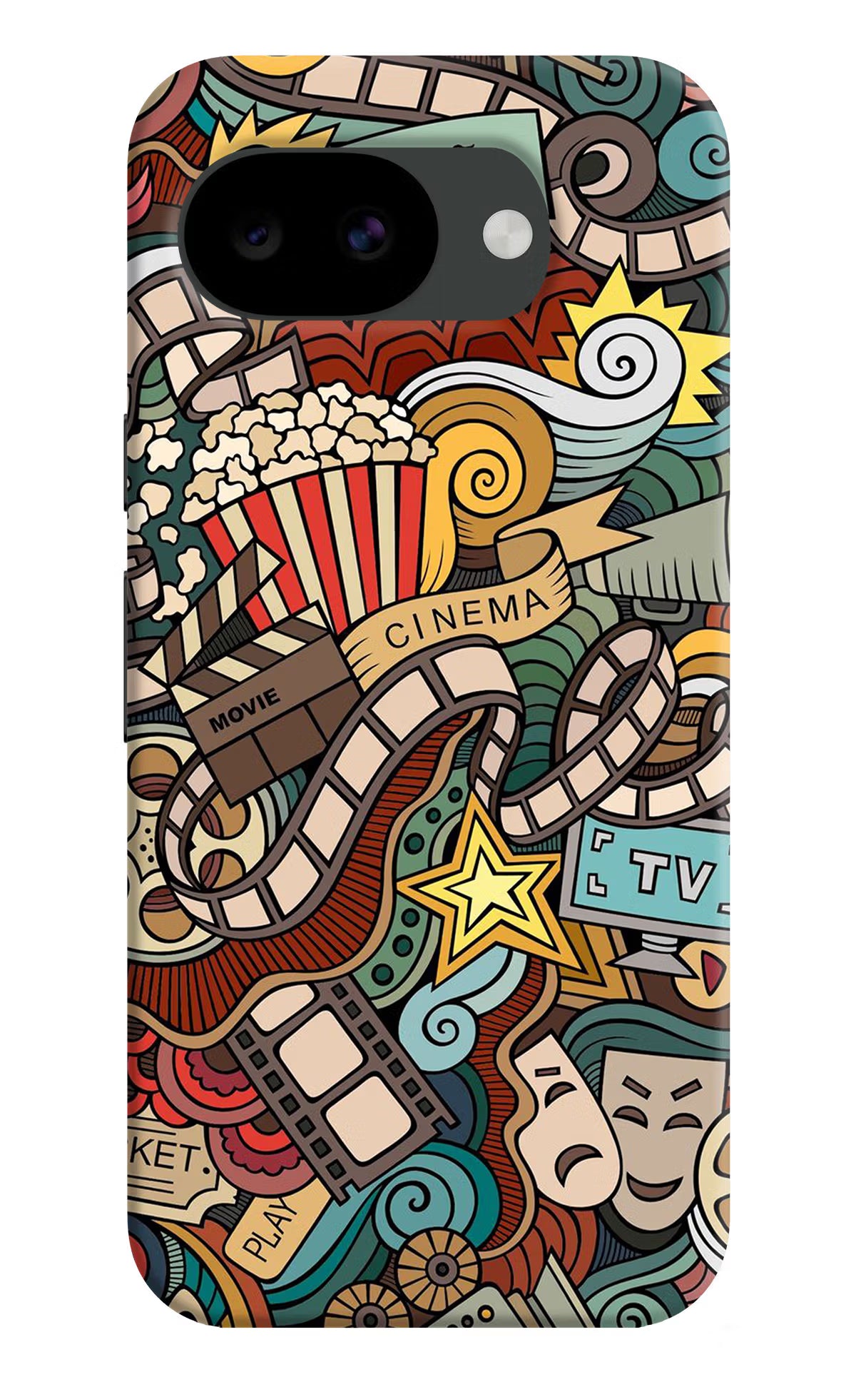 Cinema Abstract Google Pixel 10a Back Cover - Cinema Abstract Google Pixel 10a Hard Case Back Cover by Casekaro Cinema Abstract Google Pixel 10a Hard Case Back Cover by Casekaro