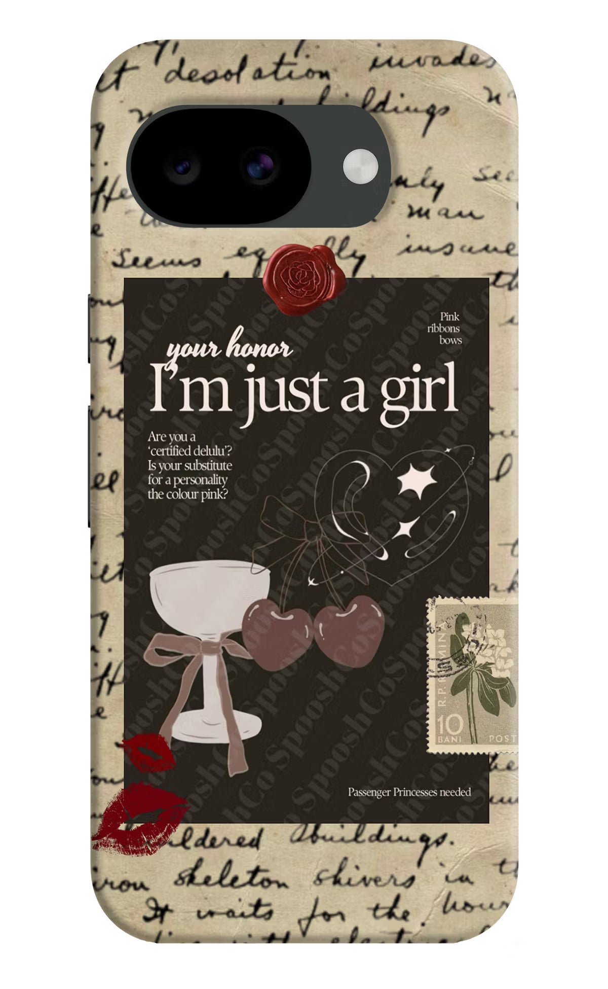 I am just a girl Google Pixel 10a Back Cover - I am just a girl Google Pixel 10a Hard Case Back Cover by Casekaro I am just a girl Google Pixel 10a Hard Case Back Cover by Casekaro