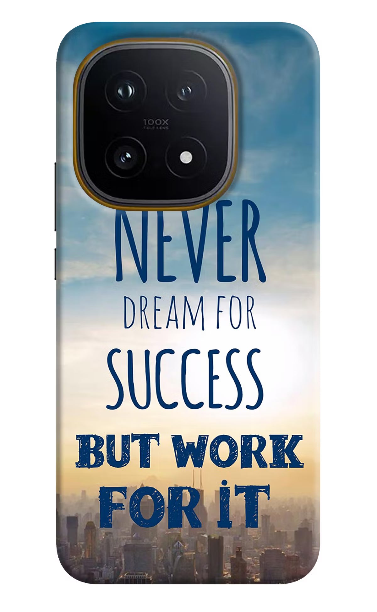 Never Dream For Success But Work For It iQOO 15 5G Back Cover - Never Dream For Success But Work For It iQOO 15 5G Hard Case Back Cover by Casekaro Never Dream For Success But Work For It iQOO 15 5G Hard Case Back Cover by Casekaro