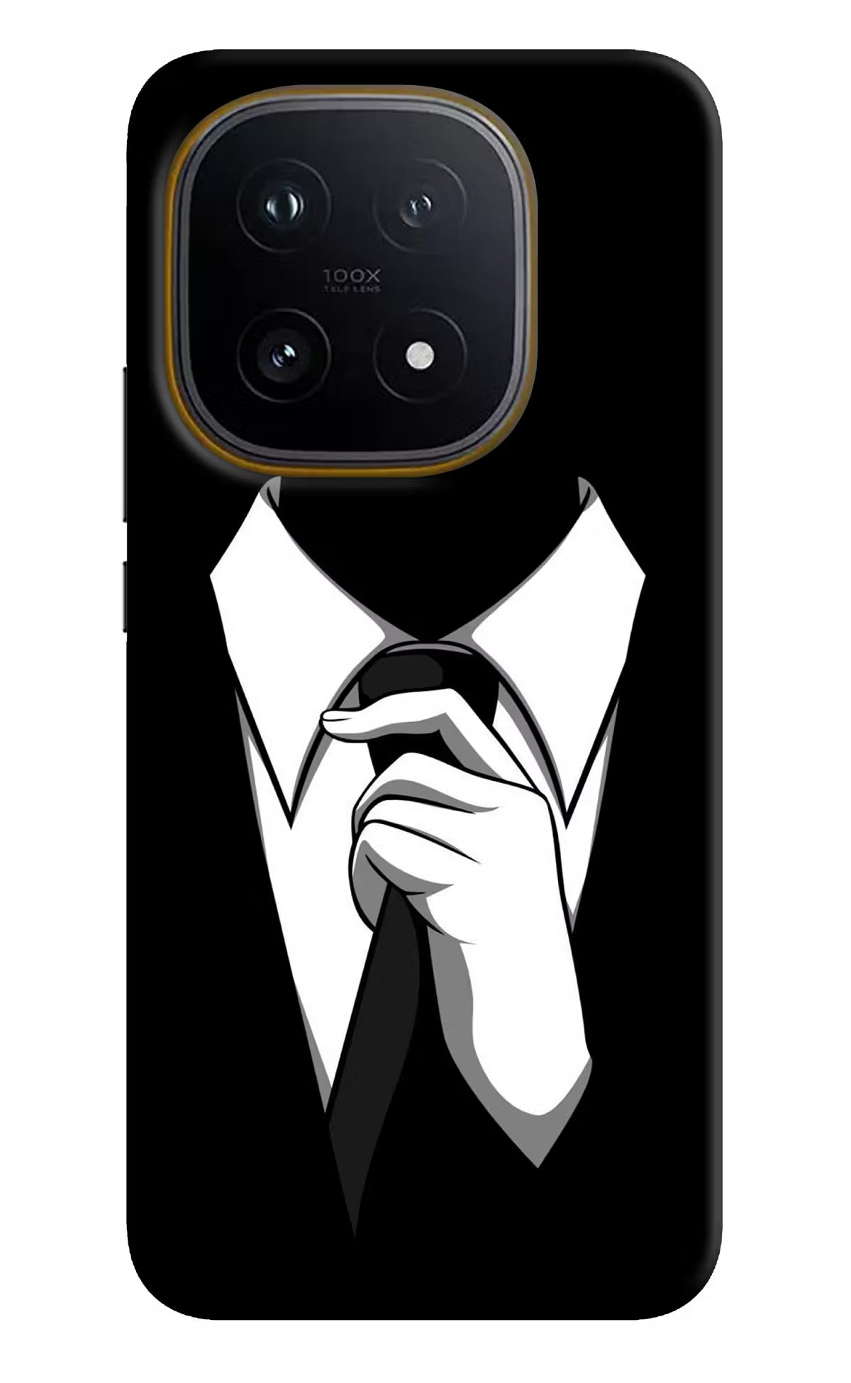 Black Tie iQOO 15 5G Back Cover - Black Tie iQOO 15 5G Hard Case Back Cover by Casekaro Black Tie iQOO 15 5G Hard Case Back Cover by Casekaro