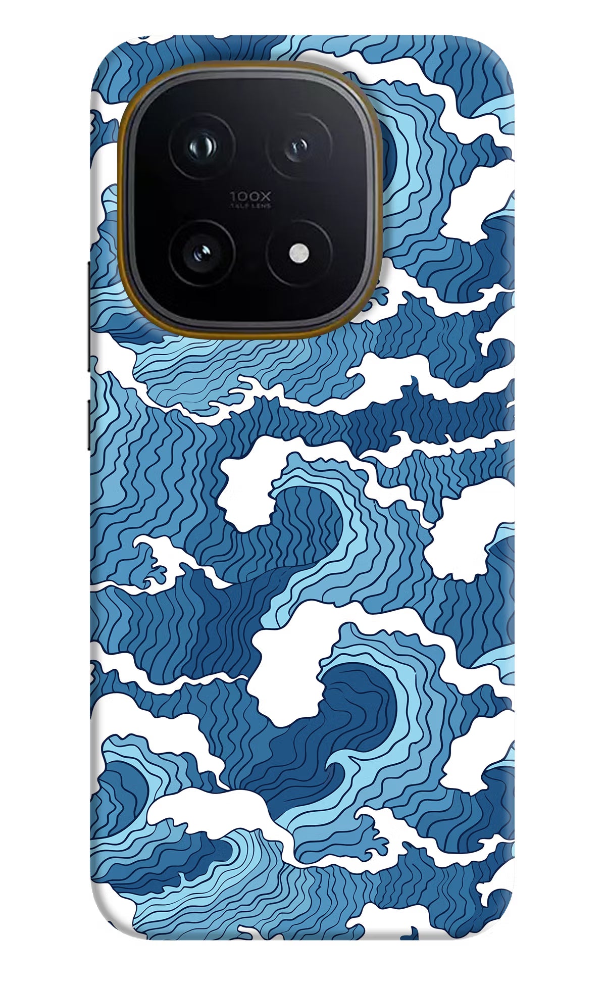 Blue Waves iQOO 15 5G Back Cover - Blue Waves iQOO 15 5G Hard Case Back Cover by Casekaro Blue Waves iQOO 15 5G Hard Case Back Cover by Casekaro