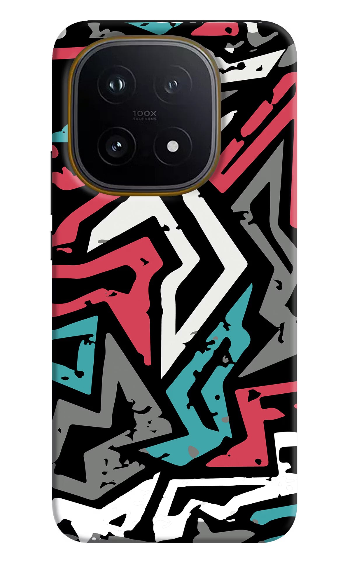 Geometric Graffiti iQOO 15 5G Back Cover - Geometric Graffiti iQOO 15 5G Hard Case Back Cover by Casekaro Geometric Graffiti iQOO 15 5G Hard Case Back Cover by Casekaro