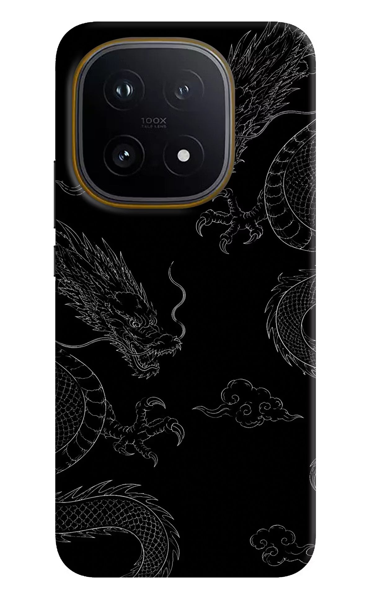 Twin Dragons iQOO 15 5G Back Cover - Twin Dragons iQOO 15 5G Hard Case Back Cover by Casekaro Twin Dragons iQOO 15 5G Hard Case Back Cover by Casekaro