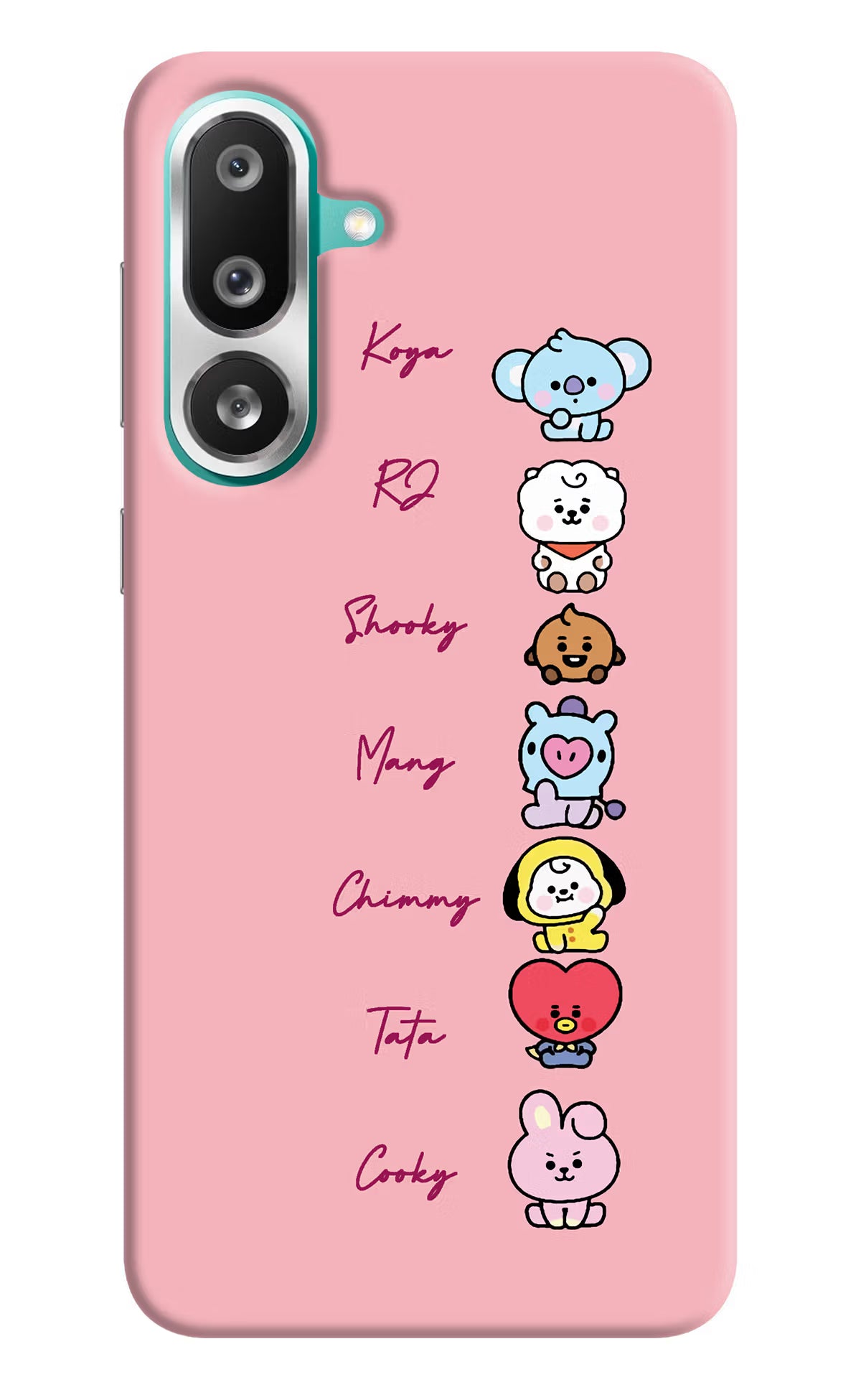 BTS names Samsung F56 Back Cover - BTS names Samsung F56 Hard Case Back Cover by Casekaro BTS names Samsung F56 Hard Case Back Cover by Casekaro