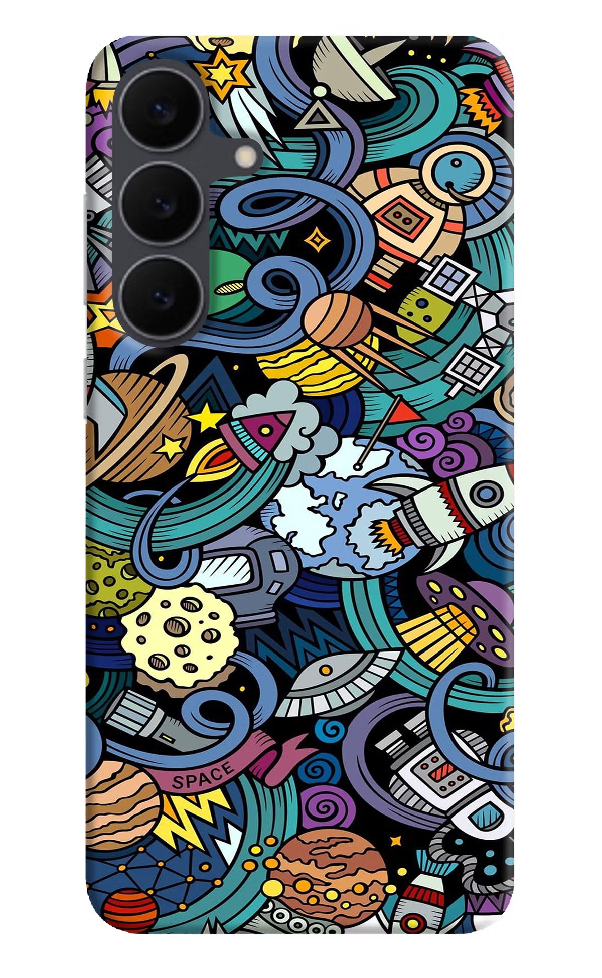Space Abstract Samsung S25 FE 5G Back Cover - Space Abstract Samsung S25 FE 5G Hard Case Back Cover by Casekaro Space Abstract Samsung S25 FE 5G Hard Case Back Cover by Casekaro