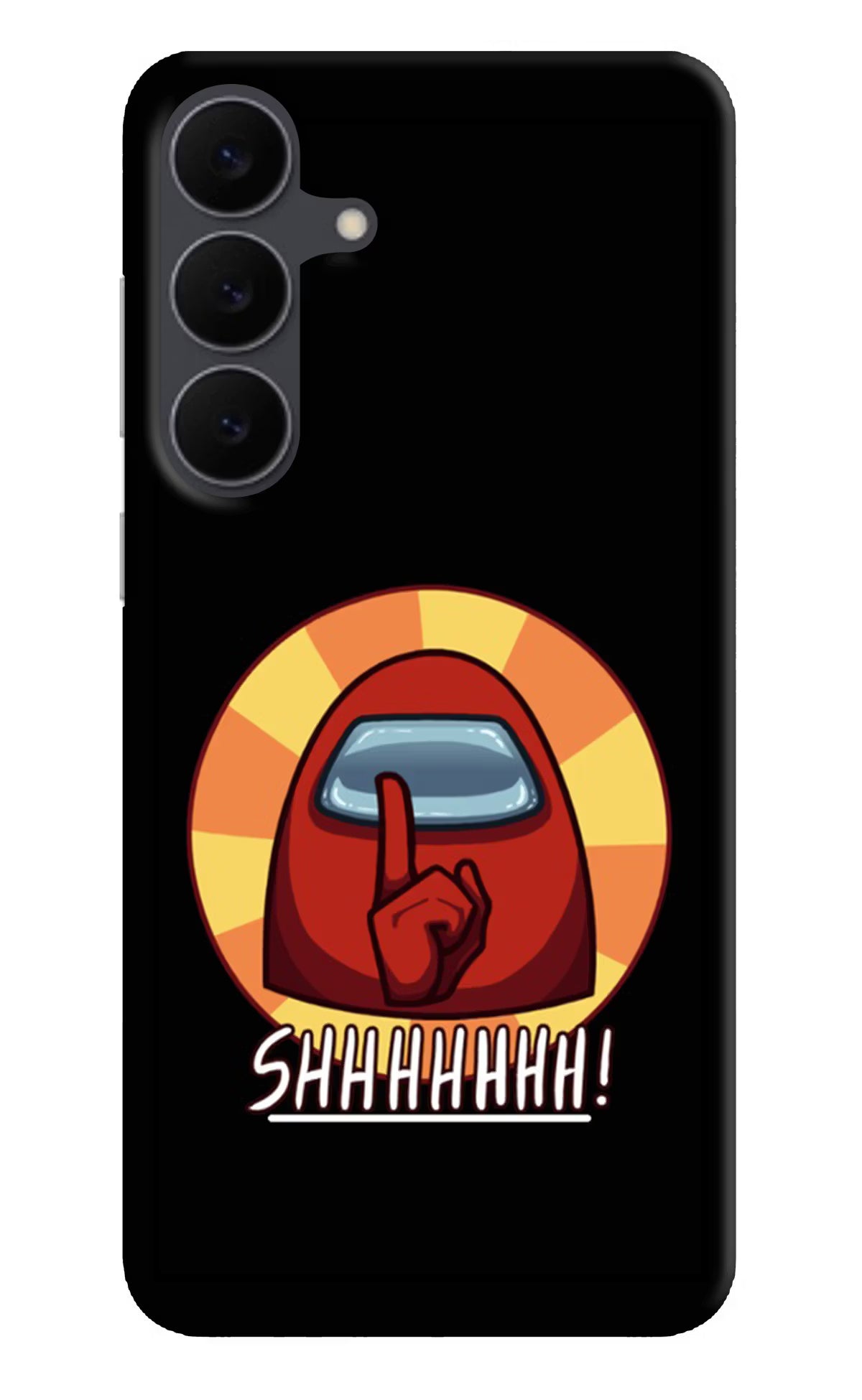 Among Us Shhh! Samsung S25 FE 5G Back Cover - Among Us Shhh! Samsung S25 FE 5G Hard Case Back Cover by Casekaro Among Us Shhh! Samsung S25 FE 5G Hard Case Back Cover by Casekaro
