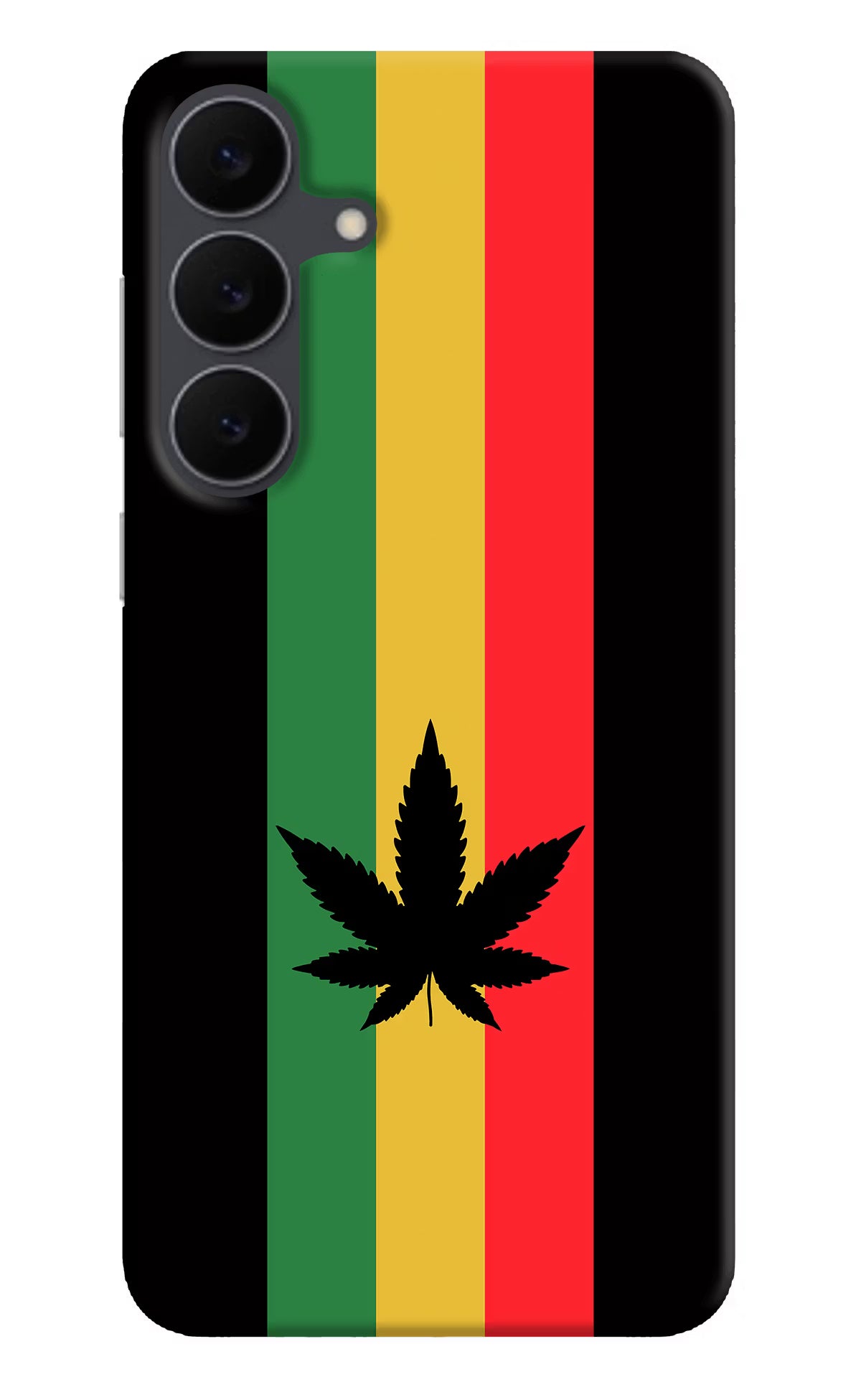 Weed Flag Samsung S25 FE 5G Back Cover - Weed Flag Samsung S25 FE 5G Hard Case Back Cover by Casekaro Weed Flag Samsung S25 FE 5G Hard Case Back Cover by Casekaro