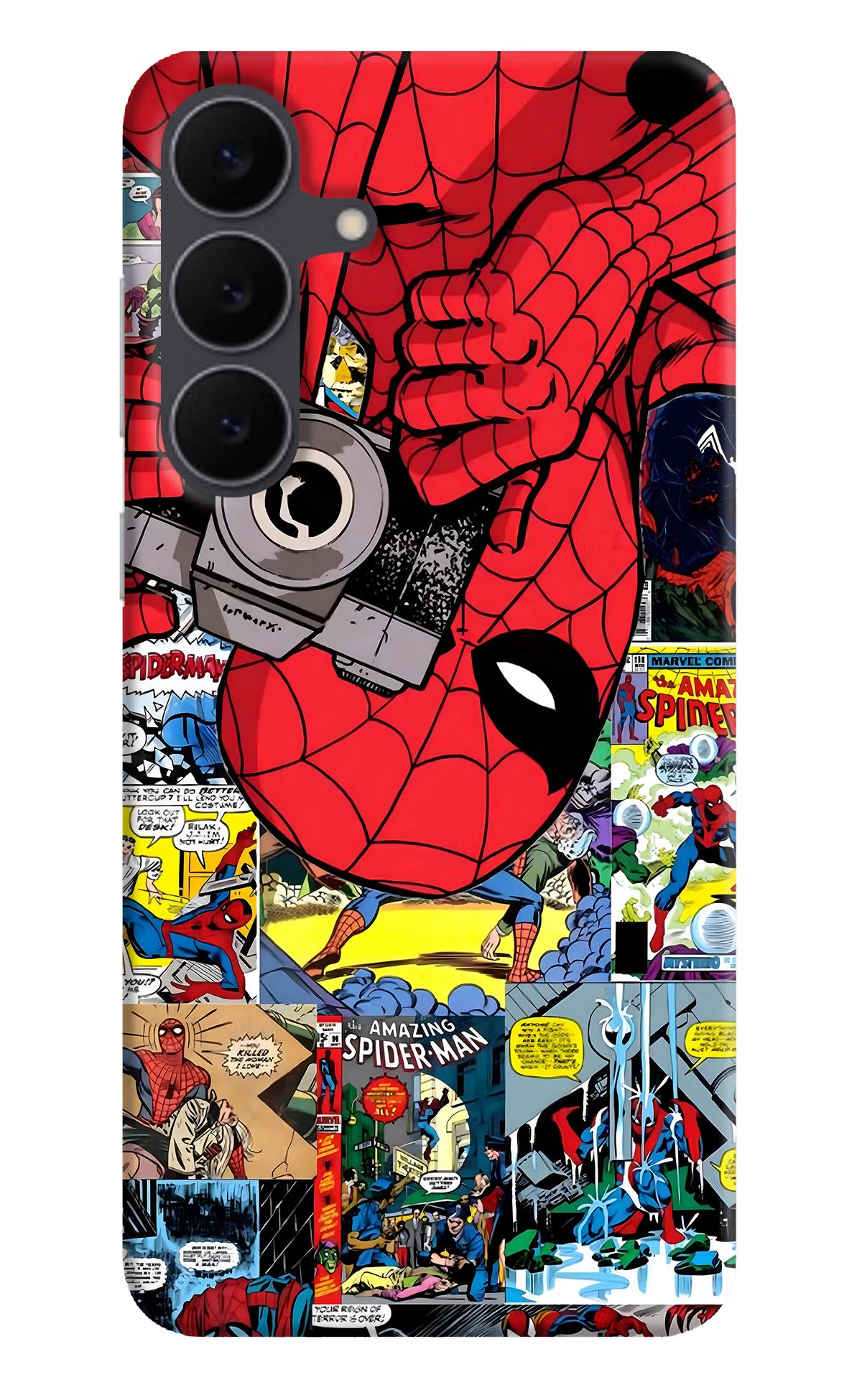 Spider Man Samsung S25 FE 5G Back Cover - Spider Man Samsung S25 FE 5G Hard Case Back Cover by Casekaro Spider Man Samsung S25 FE 5G Hard Case Back Cover by Casekaro