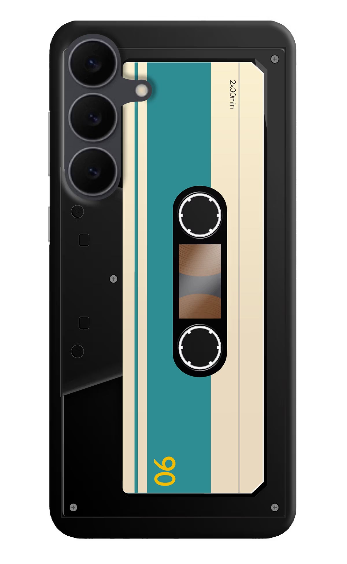 Cassette Samsung S25 FE 5G Back Cover - Cassette Samsung S25 FE 5G Hard Case Back Cover by Casekaro Cassette Samsung S25 FE 5G Hard Case Back Cover by Casekaro