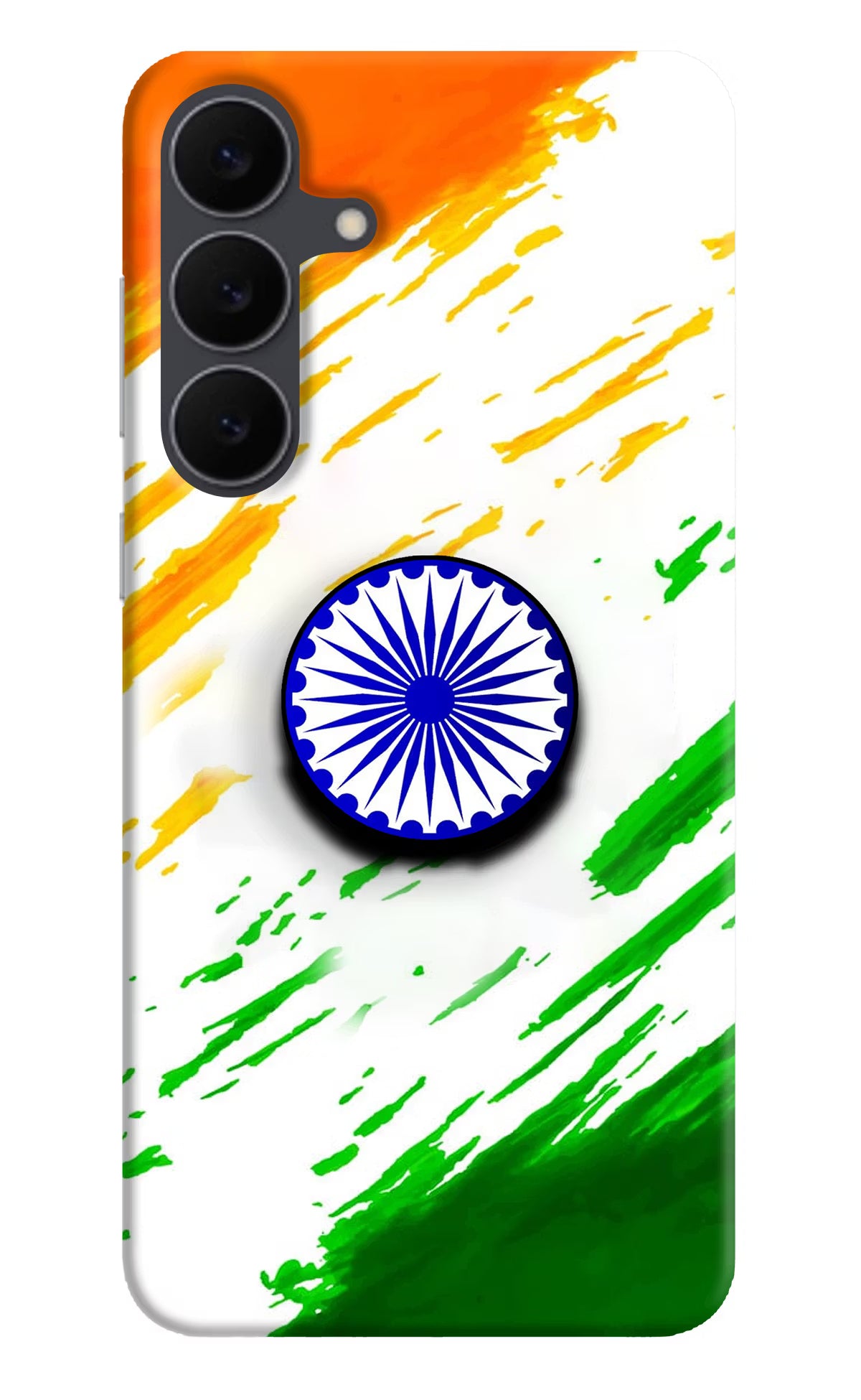Indian Flag Ashoka Chakra Samsung S25 FE 5G Pop Case - Indian Flag Ashoka Chakra Samsung S25 FE 5G Pop Case by Casekaro Indian Flag Ashoka Chakra Samsung S25 FE 5G Pop Case by Casekaro