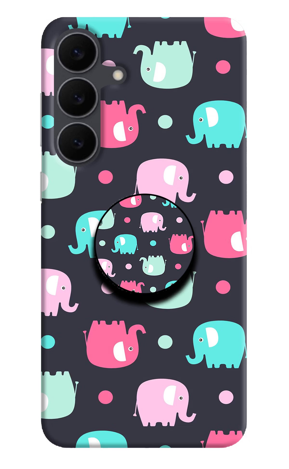 Baby Elephants Samsung S25 FE 5G Pop Case - Baby Elephants Samsung S25 FE 5G Pop Case by Casekaro Baby Elephants Samsung S25 FE 5G Pop Case by Casekaro
