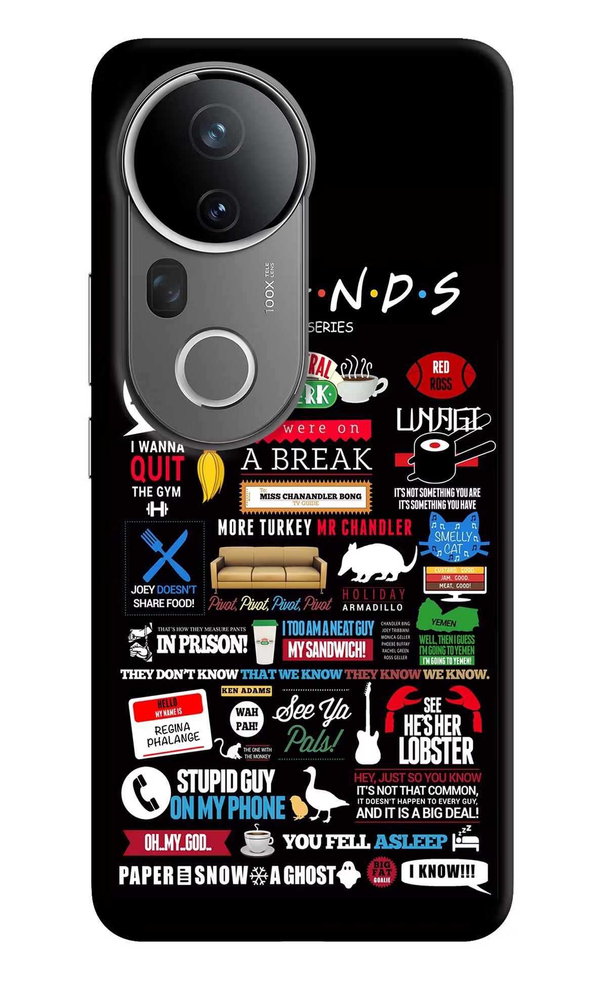 FRIENDS Vivo T4 Ultra 5G Back Cover - FRIENDS Vivo T4 Ultra 5G Hard Case Back Cover by Casekaro FRIENDS Vivo T4 Ultra 5G Hard Case Back Cover by Casekaro