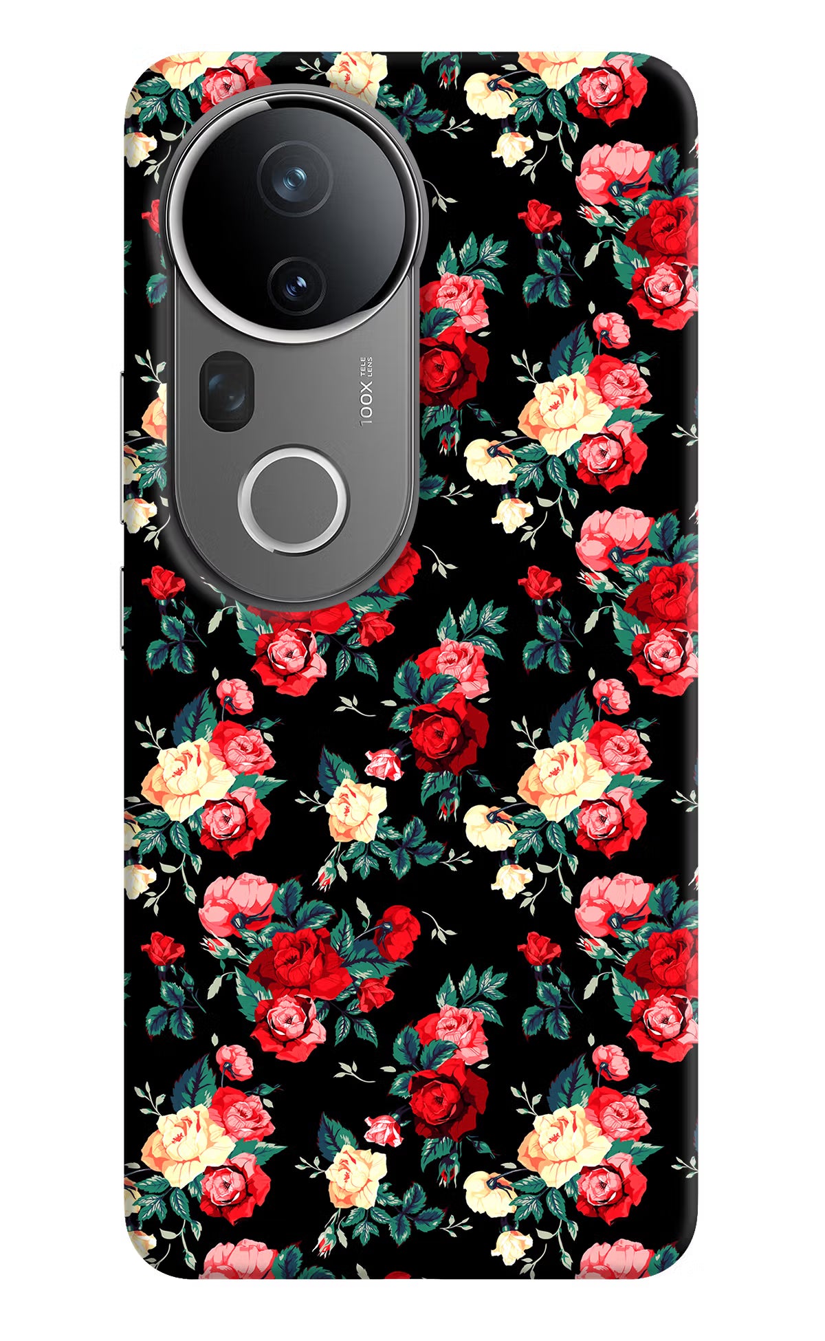 Rose Pattern Vivo T4 Ultra 5G Back Cover - Rose Pattern Vivo T4 Ultra 5G Hard Case Back Cover by Casekaro Rose Pattern Vivo T4 Ultra 5G Hard Case Back Cover by Casekaro