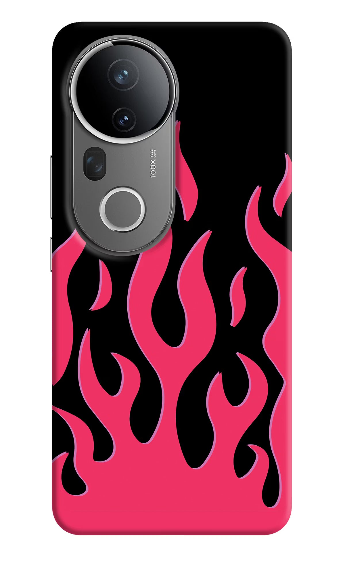 Fire Flames Vivo T4 Ultra 5G Back Cover - Fire Flames Vivo T4 Ultra 5G Hard Case Back Cover by Casekaro Fire Flames Vivo T4 Ultra 5G Hard Case Back Cover by Casekaro