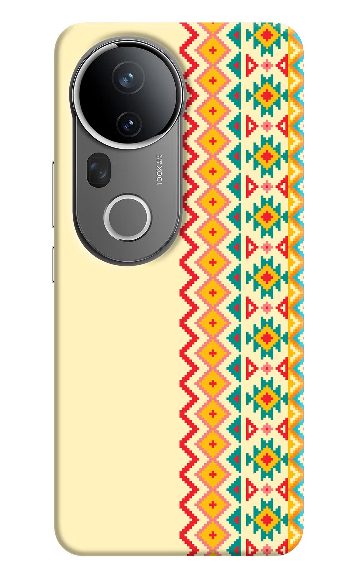 Ethnic Seamless Vivo T4 Ultra 5G Back Cover - Ethnic Seamless Vivo T4 Ultra 5G Hard Case Back Cover by Casekaro Ethnic Seamless Vivo T4 Ultra 5G Hard Case Back Cover by Casekaro