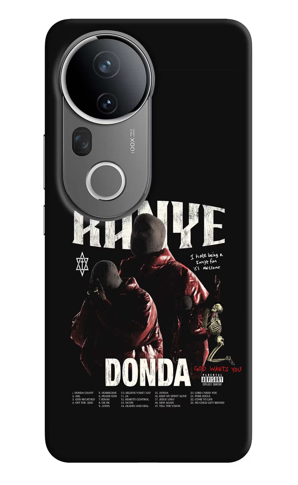 Donda Kanye West Vivo T4 Ultra 5G Back Cover - Donda Kanye West Vivo T4 Ultra 5G Hard Case Back Cover by Casekaro Donda Kanye West Vivo T4 Ultra 5G Hard Case Back Cover by Casekaro