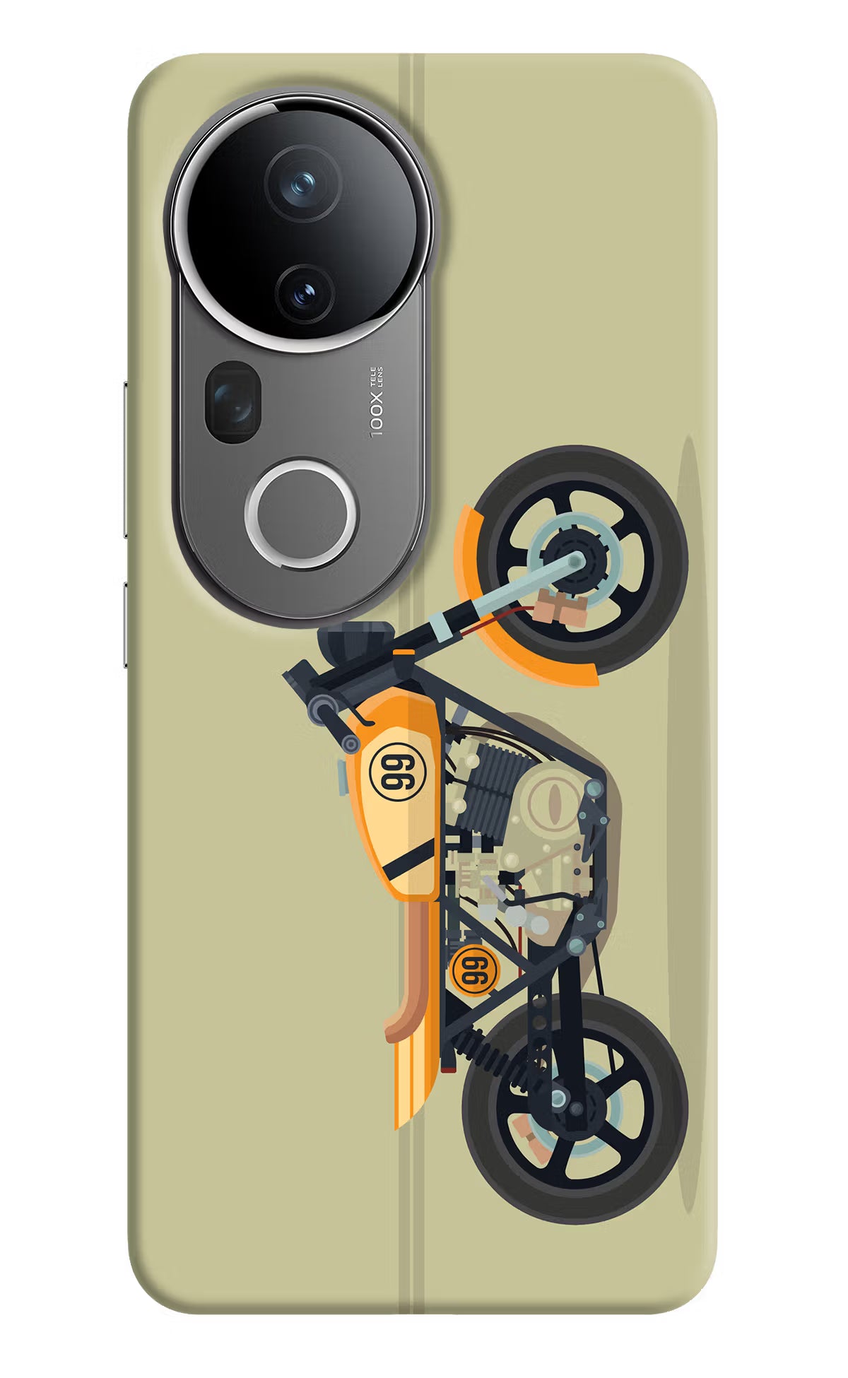 Vertical Speedster Vivo T4 Ultra 5G Back Cover - Vertical Speedster Vivo T4 Ultra 5G Hard Case Back Cover by Casekaro Vertical Speedster Vivo T4 Ultra 5G Hard Case Back Cover by Casekaro