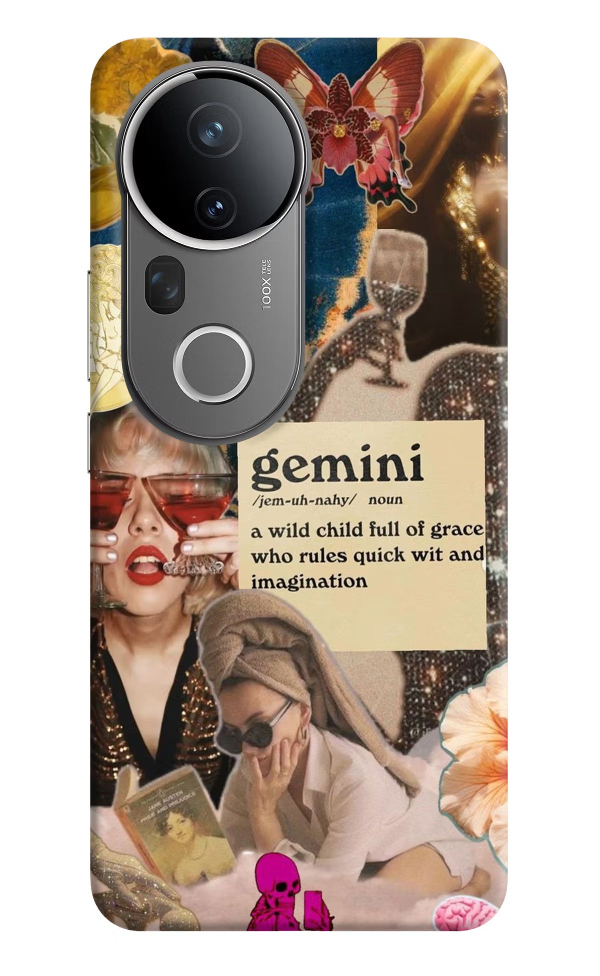 Gemini Zodiac Vivo T4 Ultra 5G Back Cover - Gemini Zodiac Vivo T4 Ultra 5G Hard Case Back Cover by Casekaro Gemini Zodiac Vivo T4 Ultra 5G Hard Case Back Cover by Casekaro