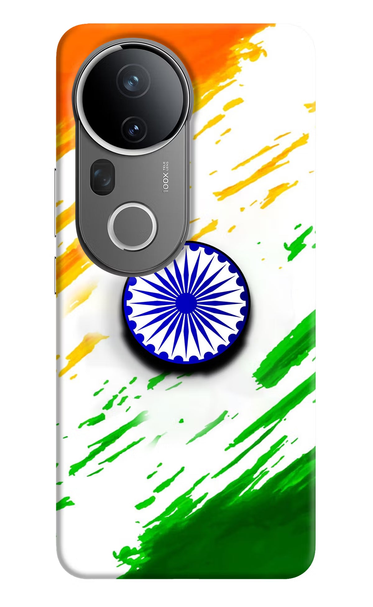Indian Flag Ashoka Chakra Vivo T4 Ultra 5G Pop Case - Indian Flag Ashoka Chakra Vivo T4 Ultra 5G Pop Case by Casekaro Indian Flag Ashoka Chakra Vivo T4 Ultra 5G Pop Case by Casekaro