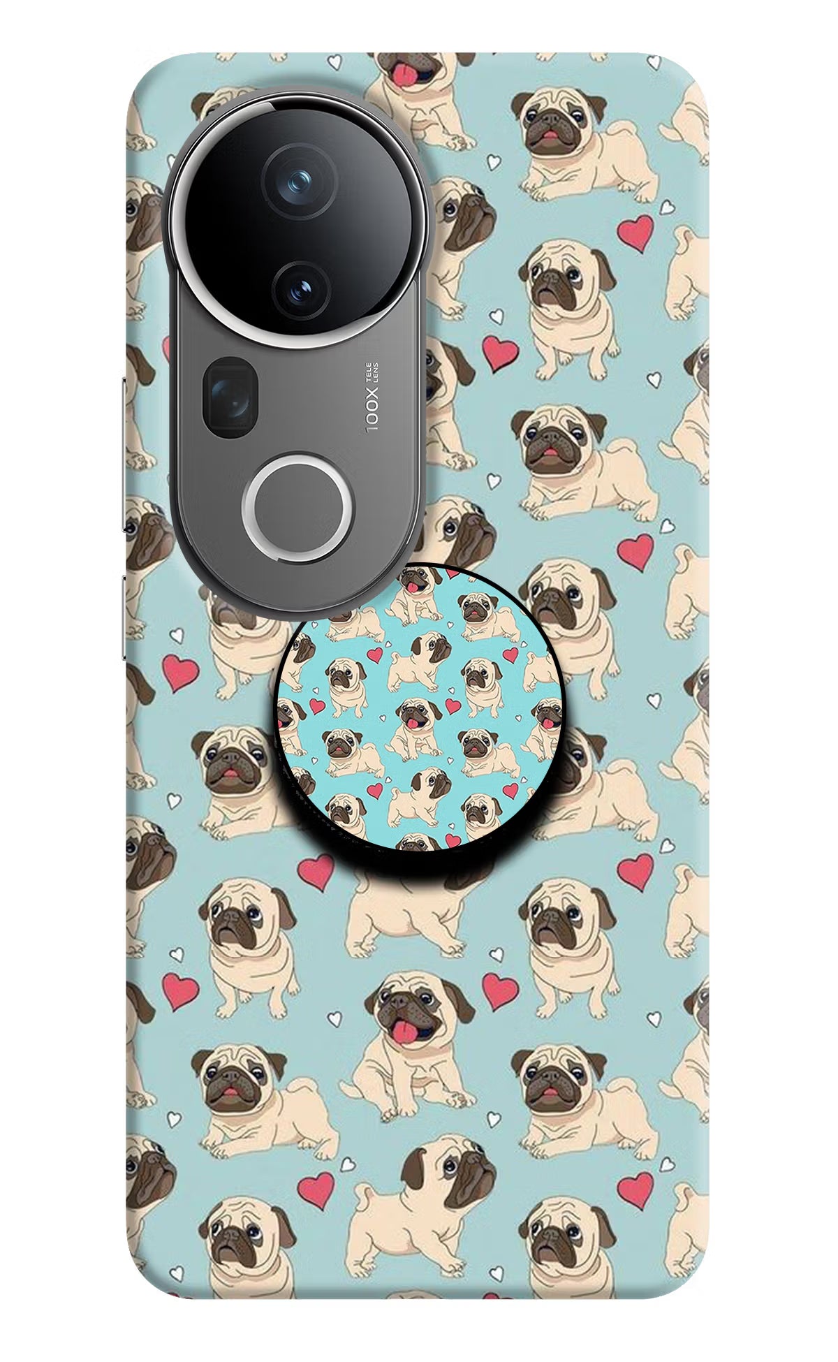 Pug Dog Vivo T4 Ultra 5G Pop Case - Pug Dog Vivo T4 Ultra 5G Pop Case by Casekaro Pug Dog Vivo T4 Ultra 5G Pop Case by Casekaro