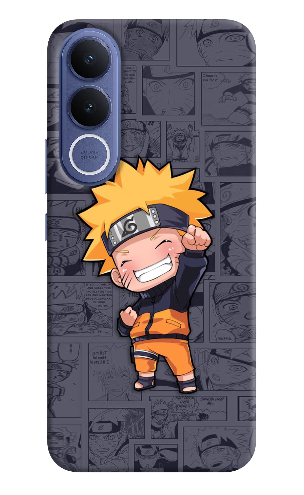 Chota Naruto Vivo V70 FE 5G Back Cover - Chota Naruto Vivo V70 FE 5G Hard Case Back Cover by Casekaro Chota Naruto Vivo V70 FE 5G Hard Case Back Cover by Casekaro