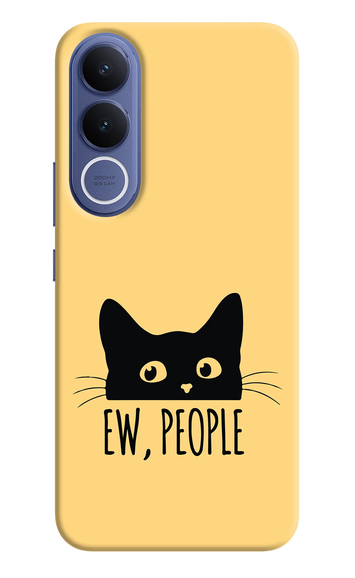 Ew People Catitude Vivo V70 FE 5G Back Cover - Ew People Catitude Vivo V70 FE 5G Hard Case Back Cover by Casekaro Ew People Catitude Vivo V70 FE 5G Hard Case Back Cover by Casekaro