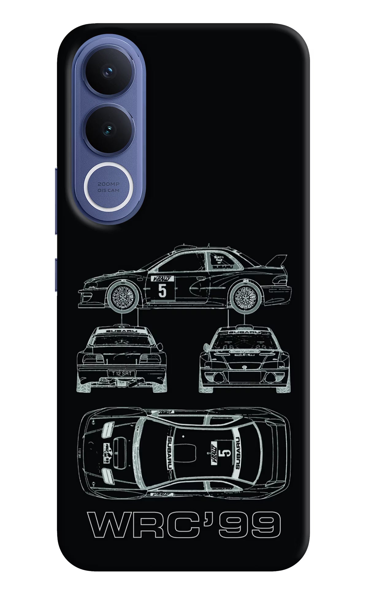 WRC'99 Vivo V70 FE 5G Back Cover - WRC'99 Vivo V70 FE 5G Hard Case Back Cover by Casekaro WRC'99 Vivo V70 FE 5G Hard Case Back Cover by Casekaro