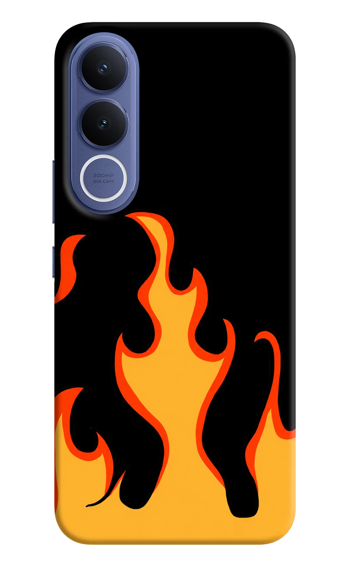 Fired Up – Black Vivo V70 FE 5G Back Cover - Fired Up – Black Vivo V70 FE 5G Hard Case Back Cover by Casekaro Fired Up – Black Vivo V70 FE 5G Hard Case Back Cover by Casekaro