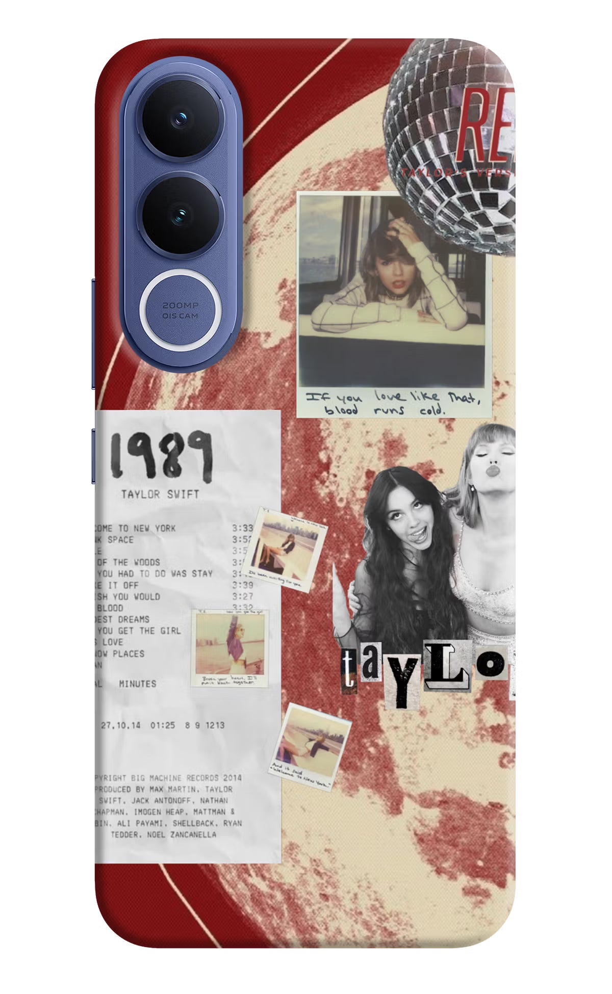 Taylor Swift Vivo V70 FE 5G Back Cover - Taylor Swift Vivo V70 FE 5G Hard Case Back Cover by Casekaro Taylor Swift Vivo V70 FE 5G Hard Case Back Cover by Casekaro