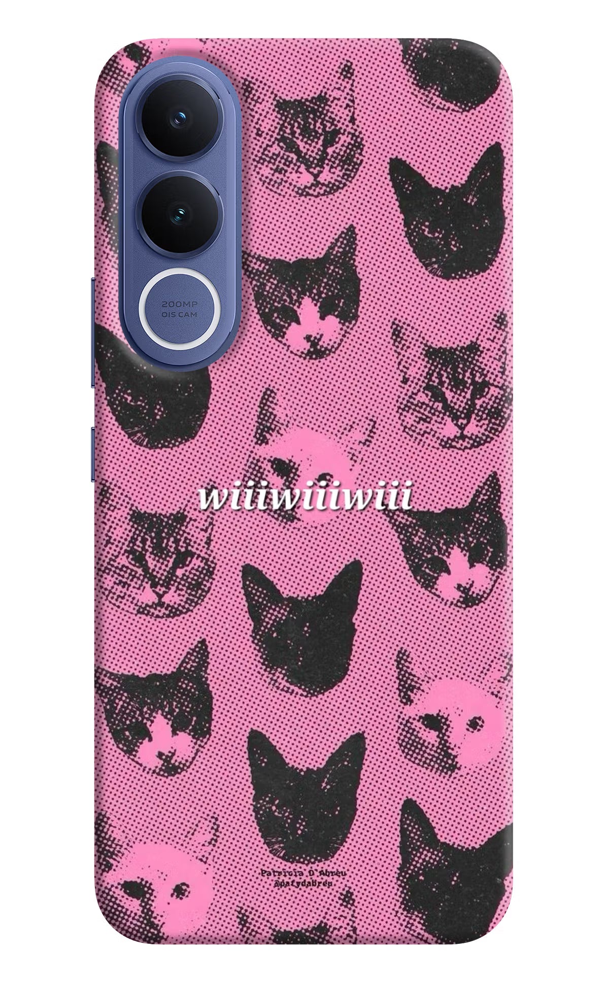 Pink Cats Vivo V70 FE 5G Back Cover - Pink Cats Vivo V70 FE 5G Hard Case Back Cover by Casekaro Pink Cats Vivo V70 FE 5G Hard Case Back Cover by Casekaro