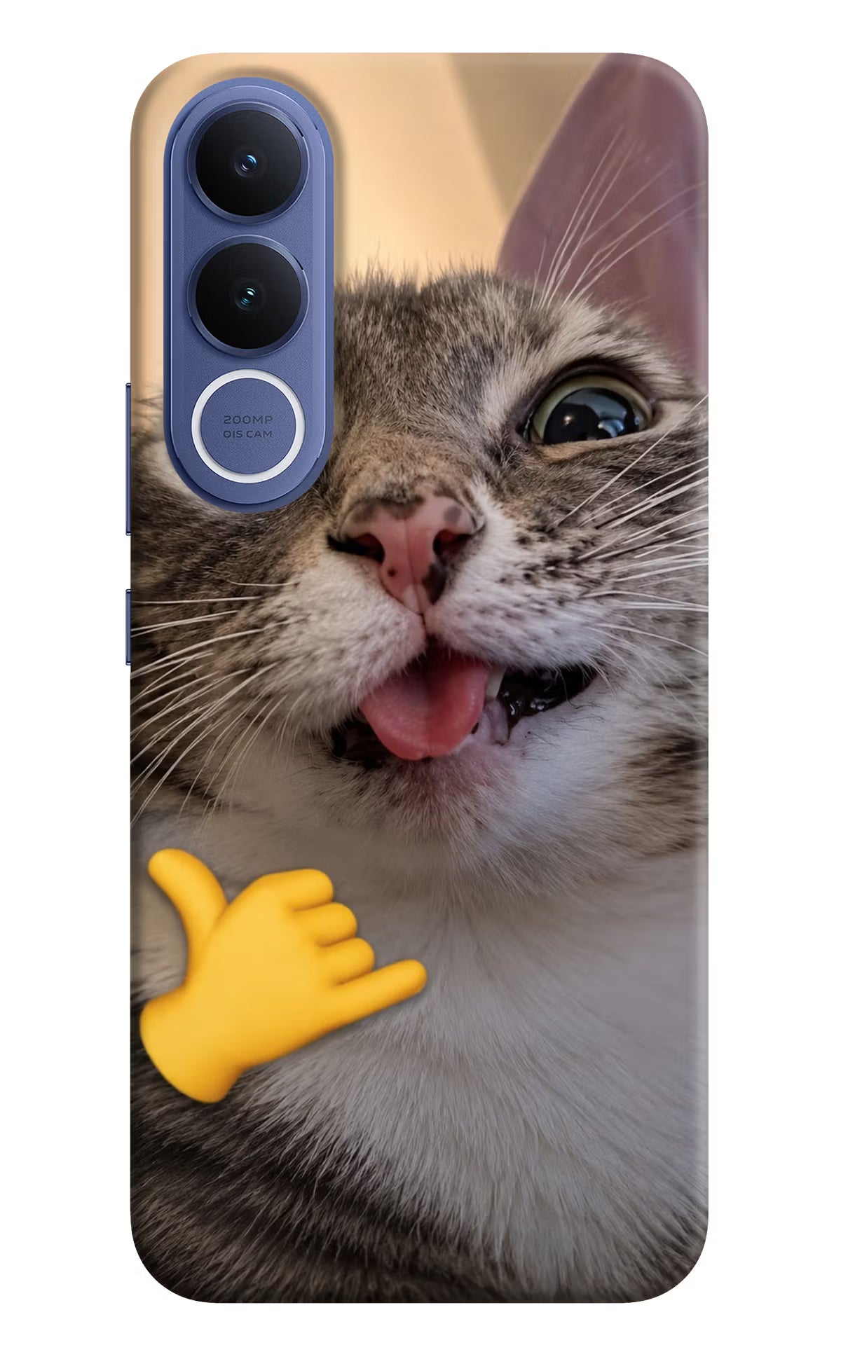Silly Cat Call Vivo V70 FE 5G Back Cover - Silly Cat Call Vivo V70 FE 5G Back Cover Silly Cat Call Vivo V70 FE 5G Back Cover