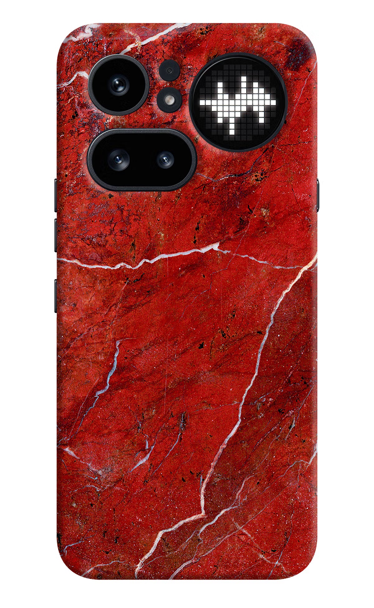 Red Marble Design Nothing Phone 4a Pro Back Cover - Red Marble Design Nothing Phone 4a Pro Hard Case Back Cover by Casekaro Red Marble Design Nothing Phone 4a Pro Hard Case Back Cover by Casekaro