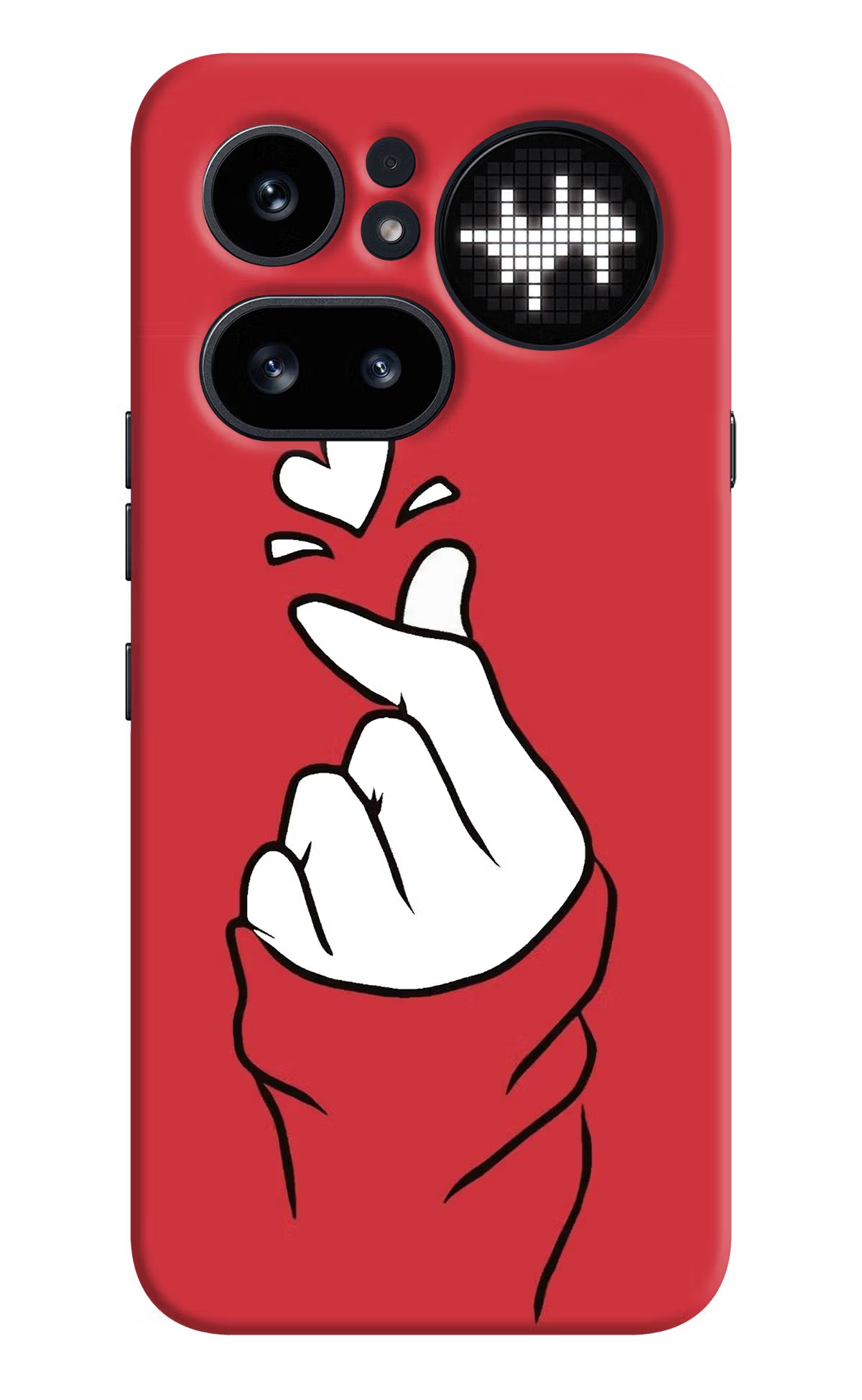 Korean Love Sign Nothing Phone 4a Pro Back Cover - Korean Love Sign Nothing Phone 4a Pro Hard Case Back Cover by Casekaro Korean Love Sign Nothing Phone 4a Pro Hard Case Back Cover by Casekaro