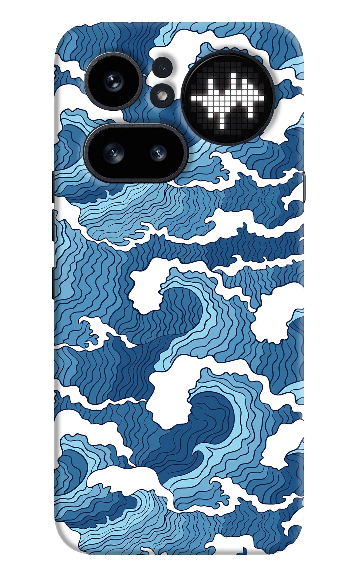 Blue Waves Nothing Phone 4a Pro Back Cover - Blue Waves Nothing Phone 4a Pro Hard Case Back Cover by Casekaro Blue Waves Nothing Phone 4a Pro Hard Case Back Cover by Casekaro