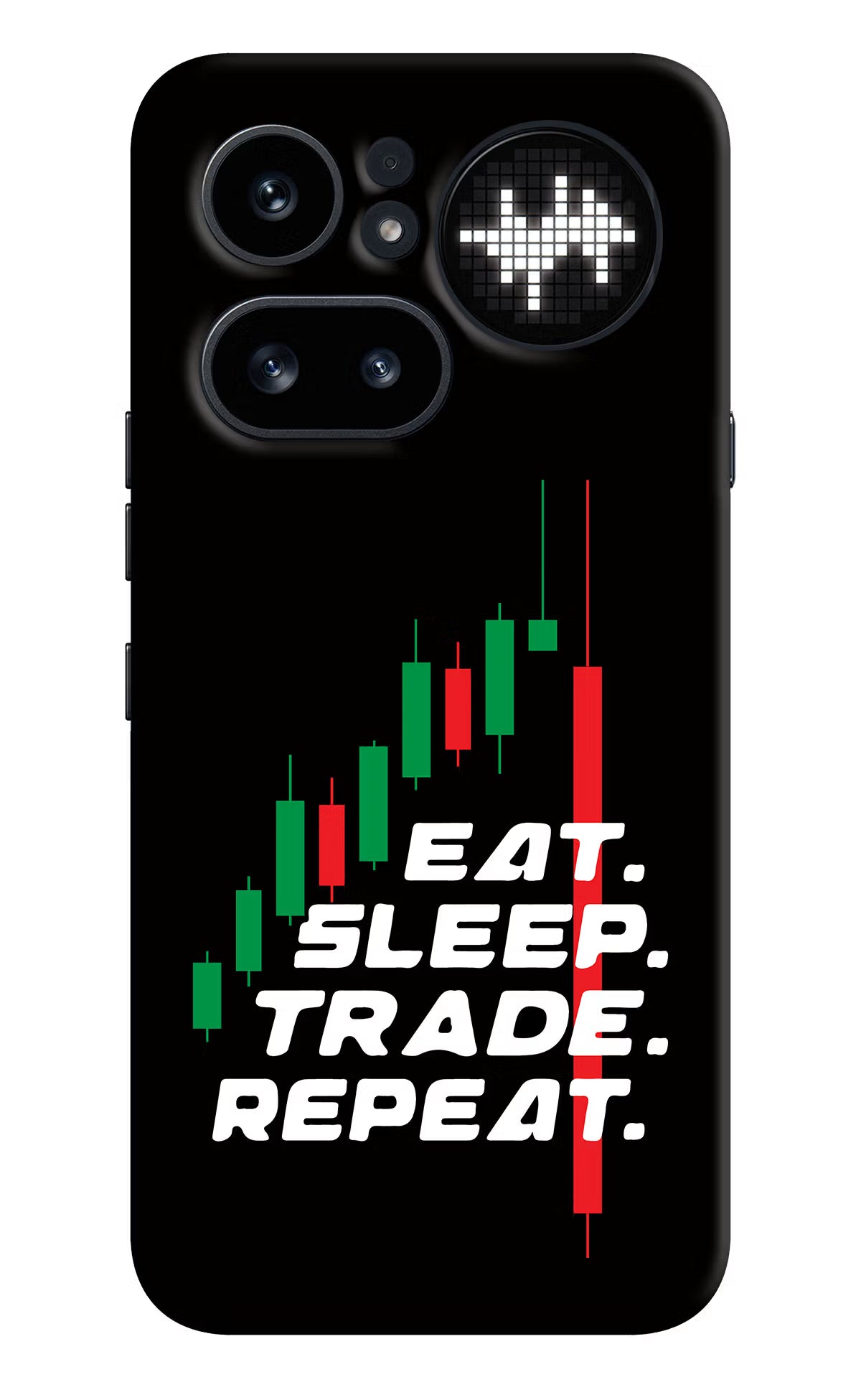 Eat Sleep Trade Repeat Nothing Phone 4a Pro Back Cover - Eat Sleep Trade Repeat Nothing Phone 4a Pro Hard Case Back Cover by Casekaro Eat Sleep Trade Repeat Nothing Phone 4a Pro Hard Case Back Cover by Casekaro