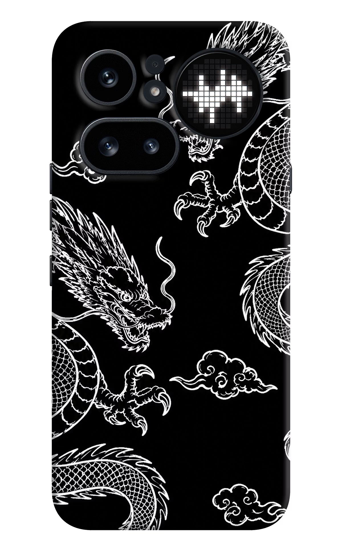 Twin Dragons Nothing Phone 4a Pro Back Cover - Twin Dragons Nothing Phone 4a Pro Hard Case Back Cover by Casekaro Twin Dragons Nothing Phone 4a Pro Hard Case Back Cover by Casekaro