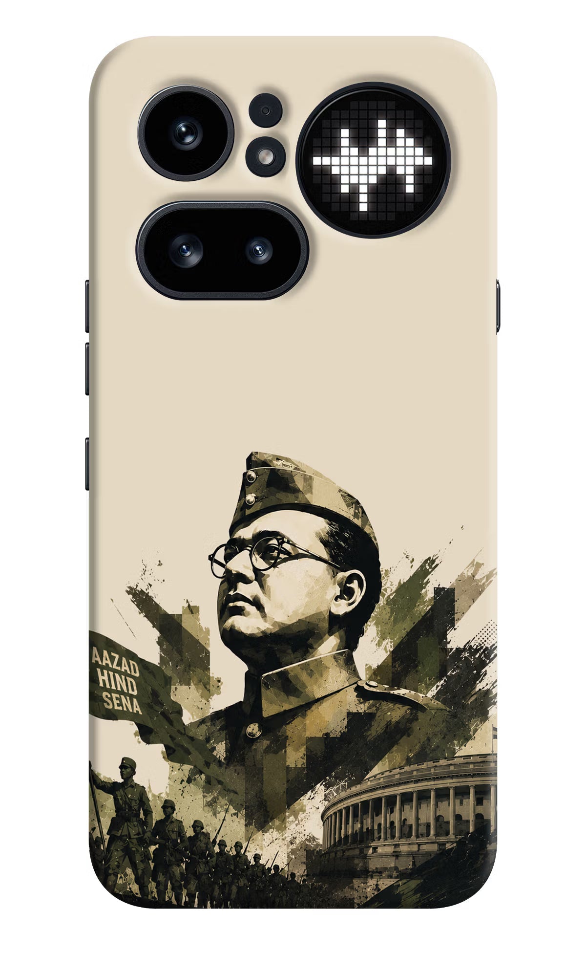 Netaji Rising Nothing Phone 4a Pro Back Cover - Netaji Rising Nothing Phone 4a Pro Back Cover Netaji Rising Nothing Phone 4a Pro Back Cover