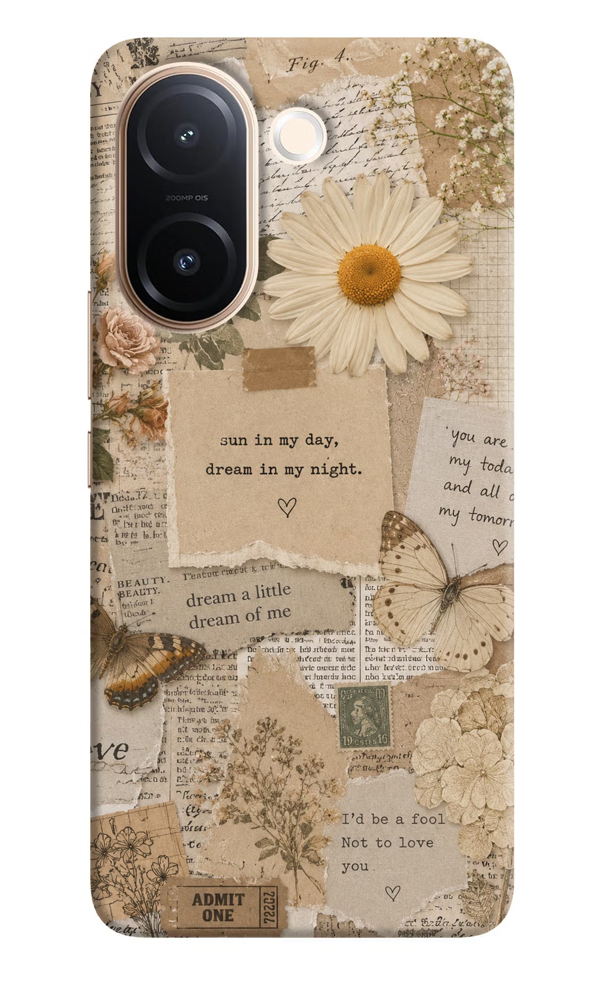 Vintage case Vivo V60e 5G Back Cover - Vintage case Vivo V60e 5G Back Cover Vintage case Vivo V60e 5G Back Cover