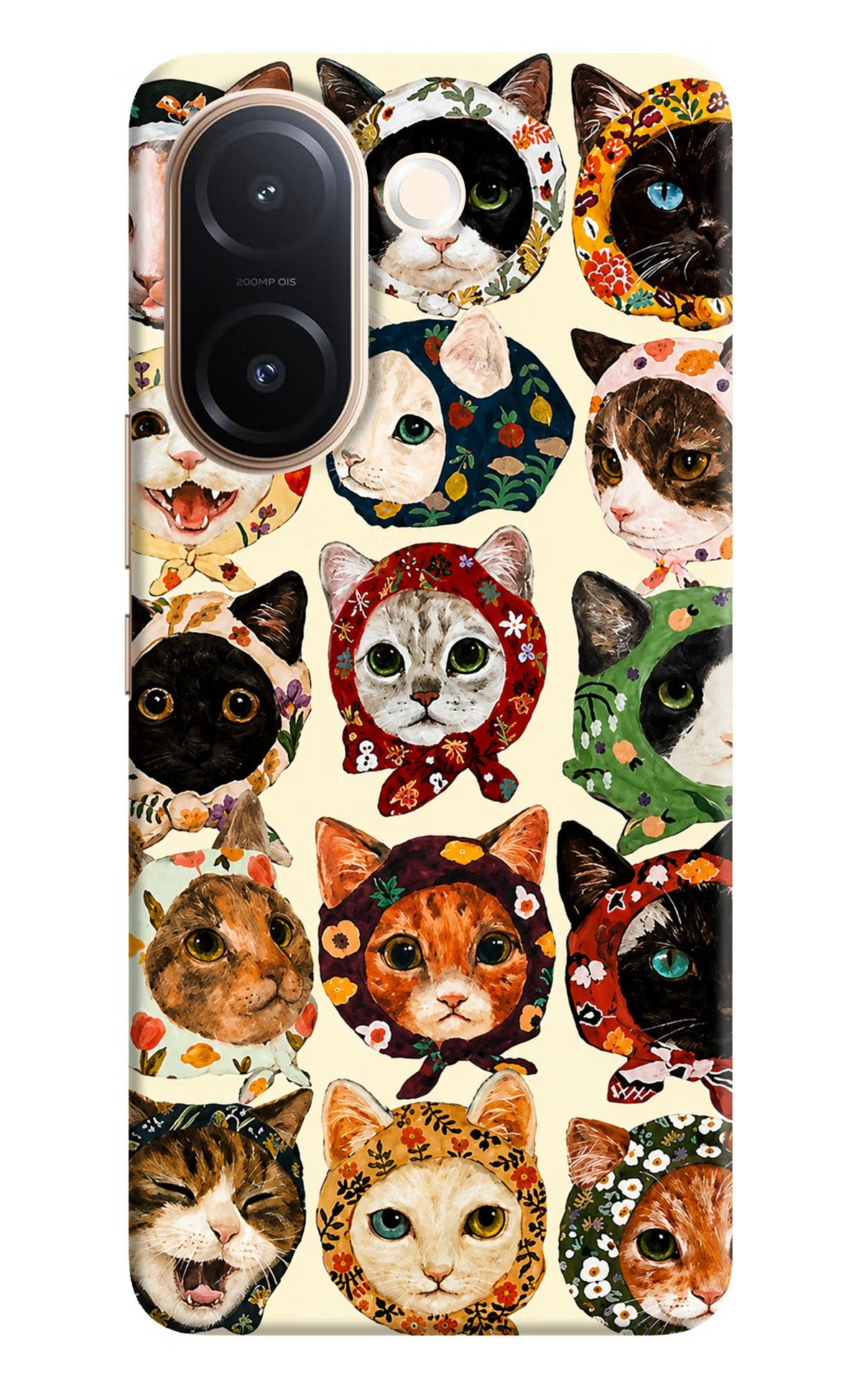 Cool Cat Vivo V60e 5G Back Cover - Cool Cat Vivo V60e 5G Back Cover Cool Cat Vivo V60e 5G Back Cover