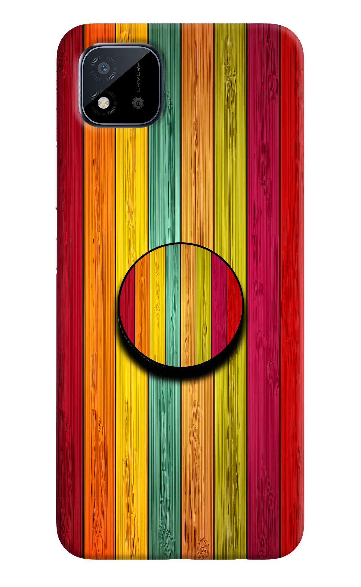 Multicolor Wooden Realme C11 2021 Pop Case - Multicolor Wooden Realme C11 2021 Pop Case Multicolor Wooden Realme C11 2021 Pop Case
