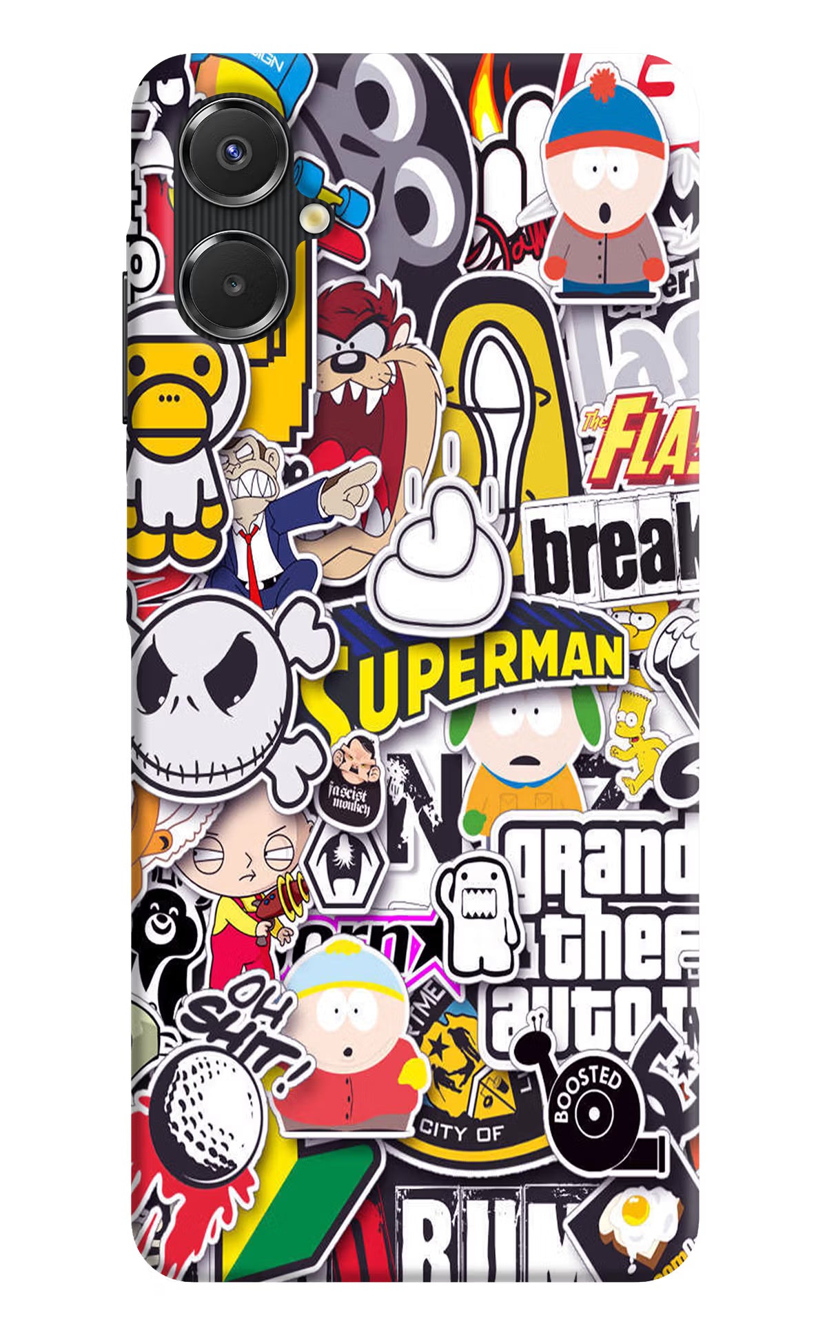 Sticker Bomb Samsung A06 5G Back Cover - Sticker Bomb Samsung A06 5G Back Cover Sticker Bomb Samsung A06 5G Back Cover