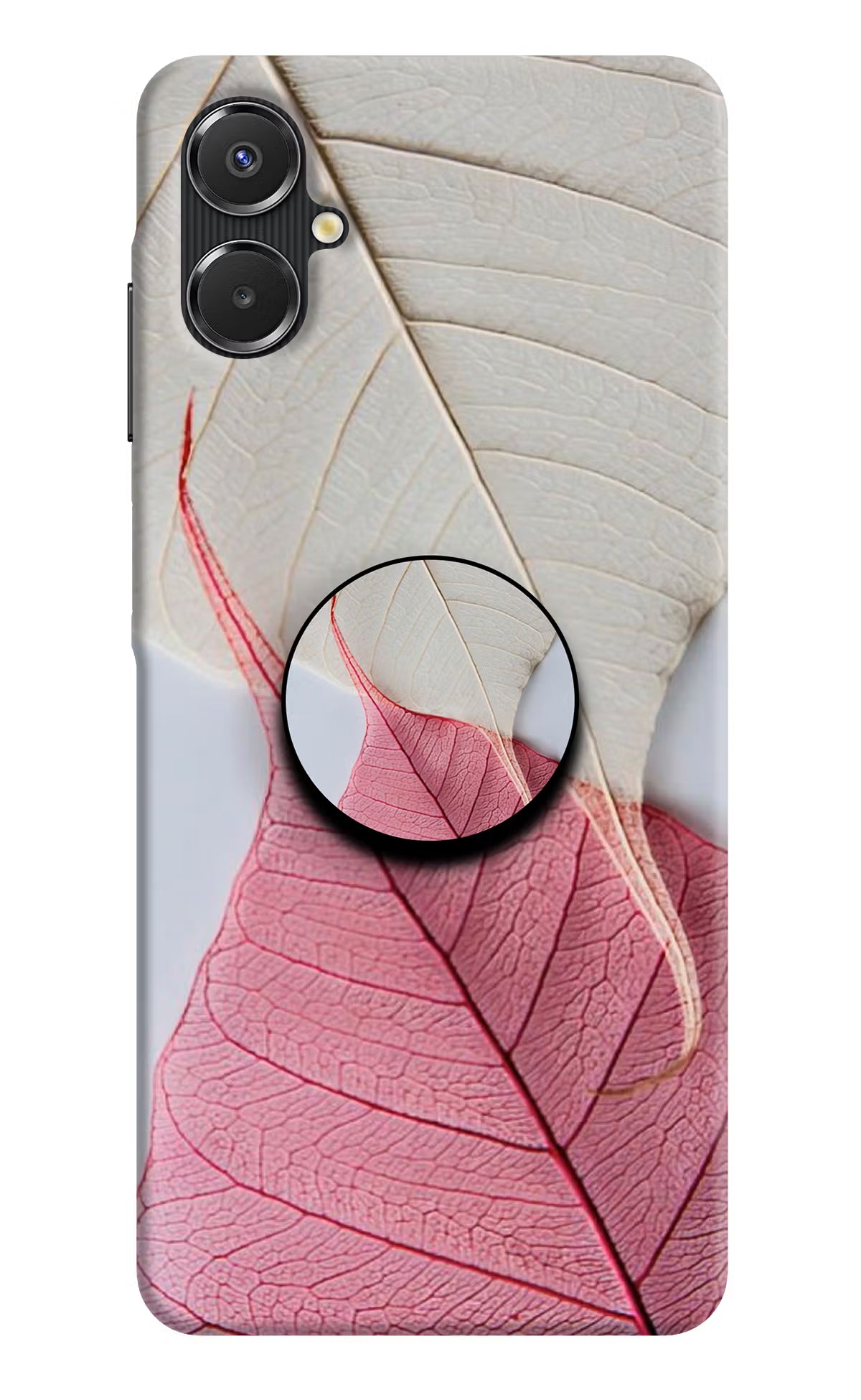 White Pink Leaf Samsung A06 5G Pop Case - White Pink Leaf Samsung A06 5G Pop Case White Pink Leaf Samsung A06 5G Pop Case