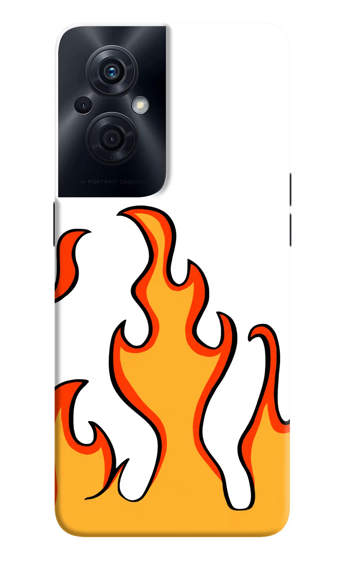 Fired Up – White OPPO F21s Pro 5G Back Cover - Fired Up – White OPPO F21s Pro 5G Back Cover Fired Up – White OPPO F21s Pro 5G Back Cover