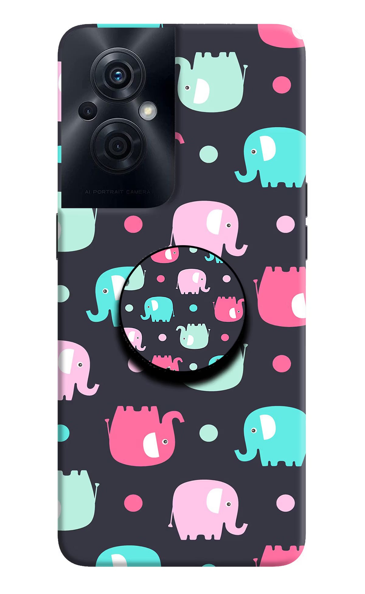 Baby Elephants OPPO F21s Pro 5G Pop Case - Baby Elephants OPPO F21s Pro 5G Pop Case Baby Elephants OPPO F21s Pro 5G Pop Case